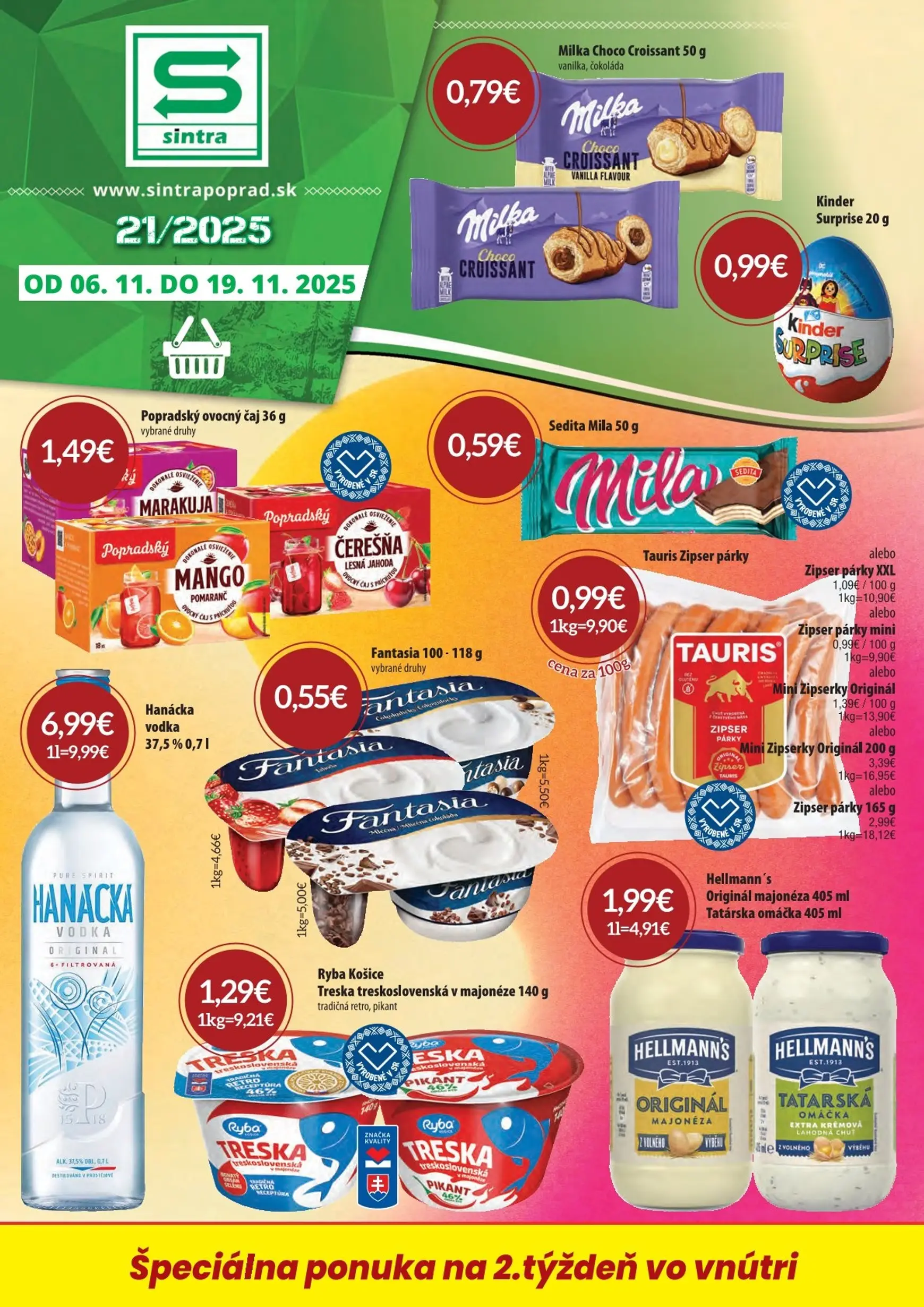 Aktuálny sintra leták platný od štvrtka 06.11 do 19.11