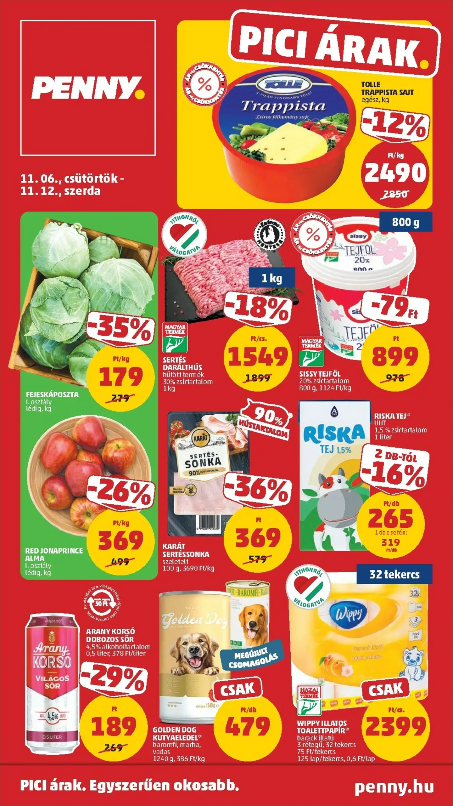 Aktuálny penny-madarsko leták platný od štvrtka 06.11 do 12.11