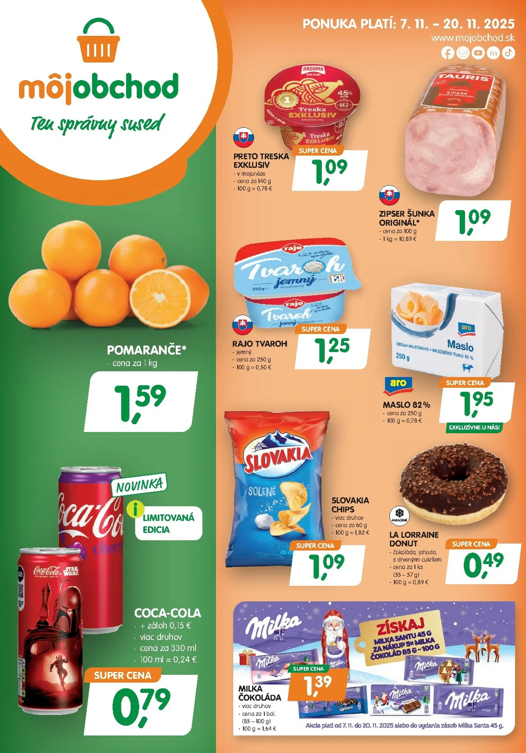 Aktuálny moj-obchod leták platný od piatka 07.11 do 20.11
