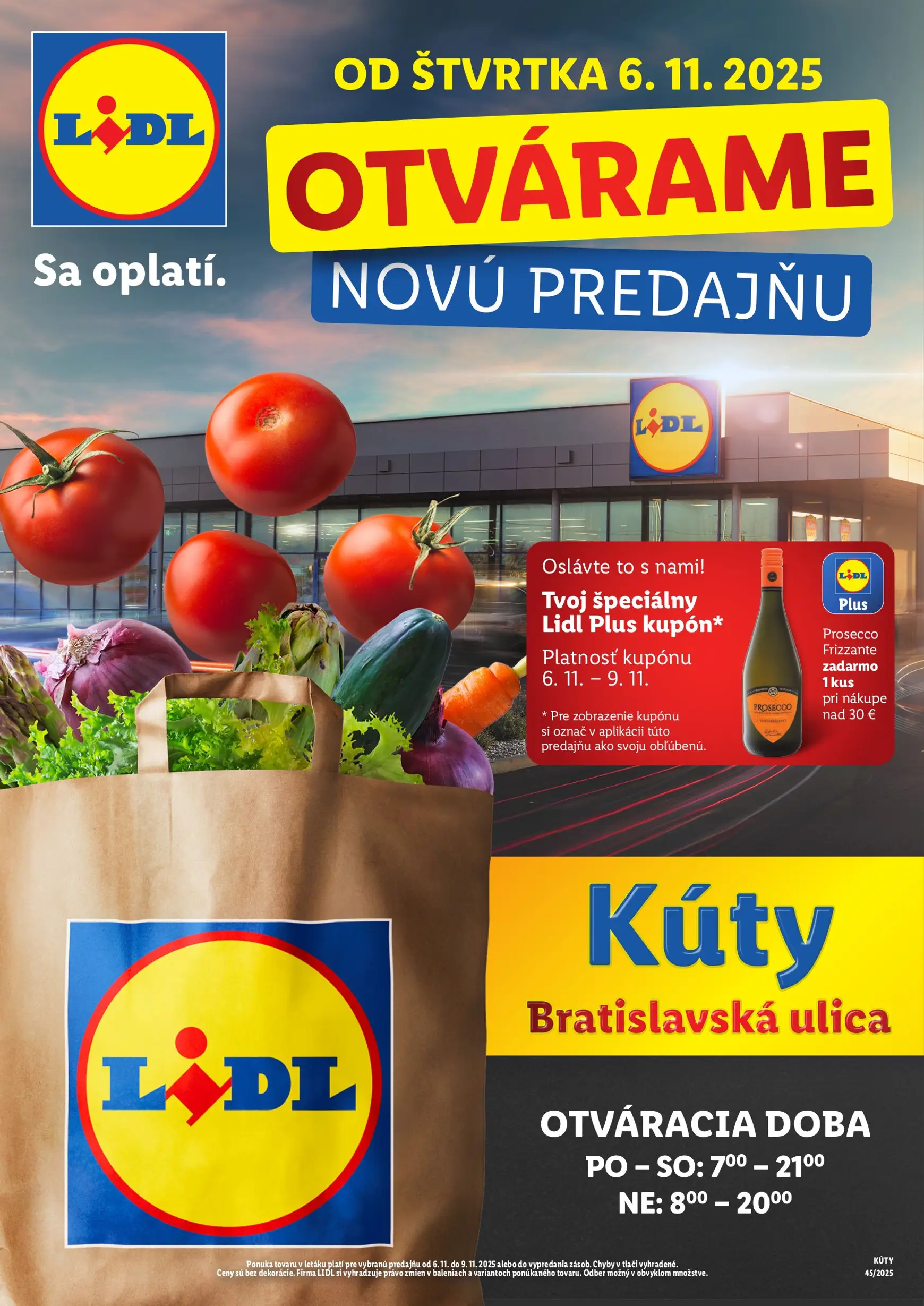 Aktuálny lidl leták platný od štvrtka 06.11 do 09.11
