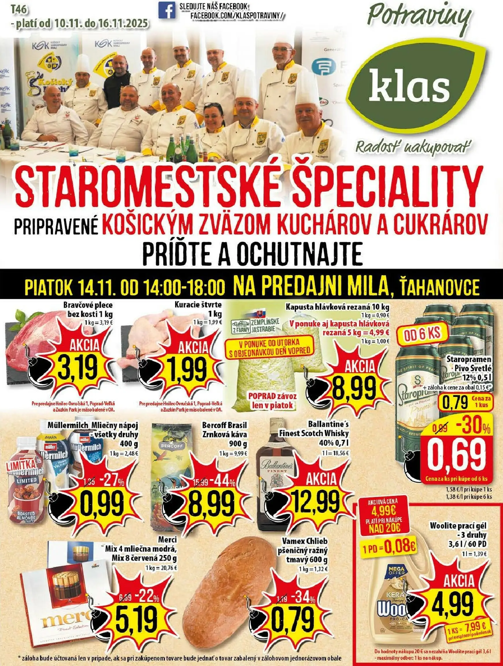 Aktuálny klas leták platný od pondelka 10.11 do 16.11