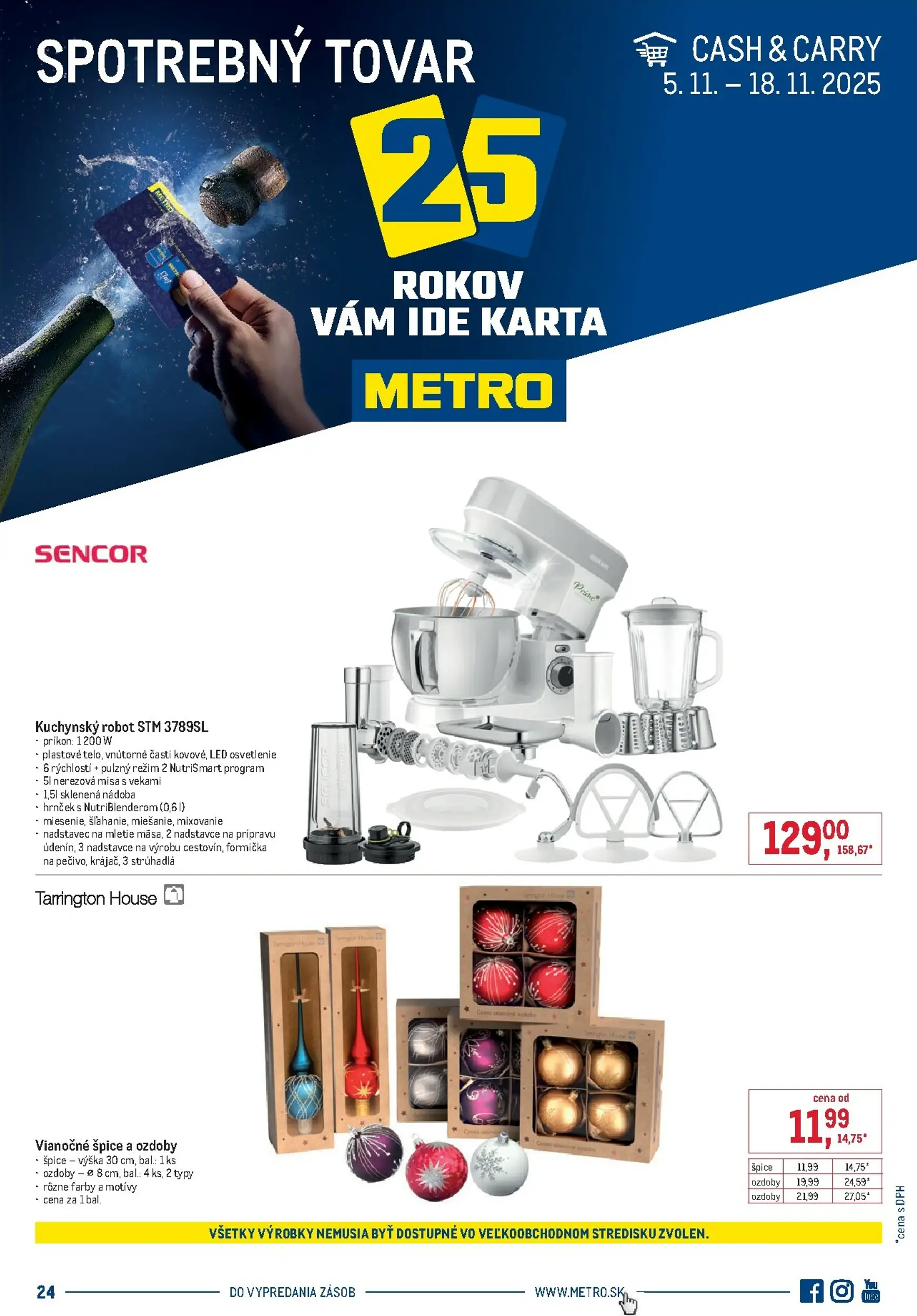 Aktuálny metro leták platný od stredy 05.11 do 18.11