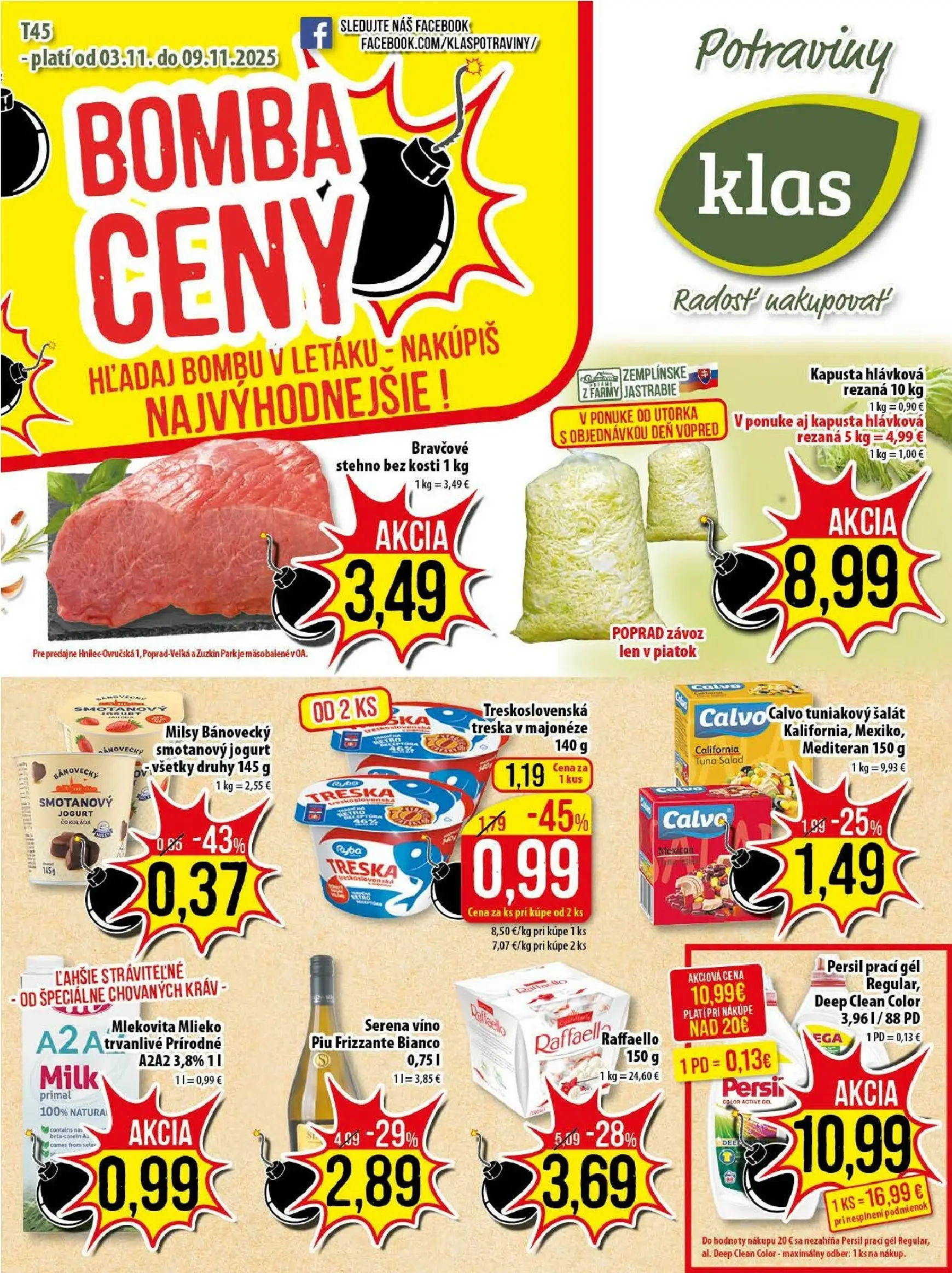 Aktuálny klas leták platný od pondelka 03.11 do 09.11