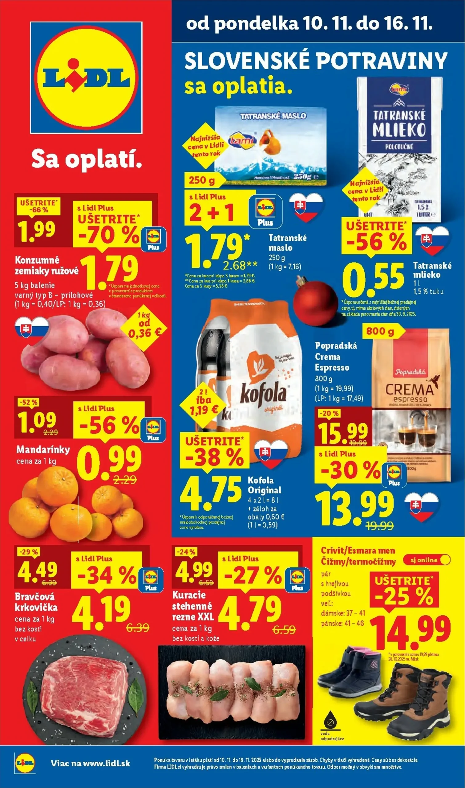 Aktuálny lidl leták platný od pondelka 10.11 do 16.11