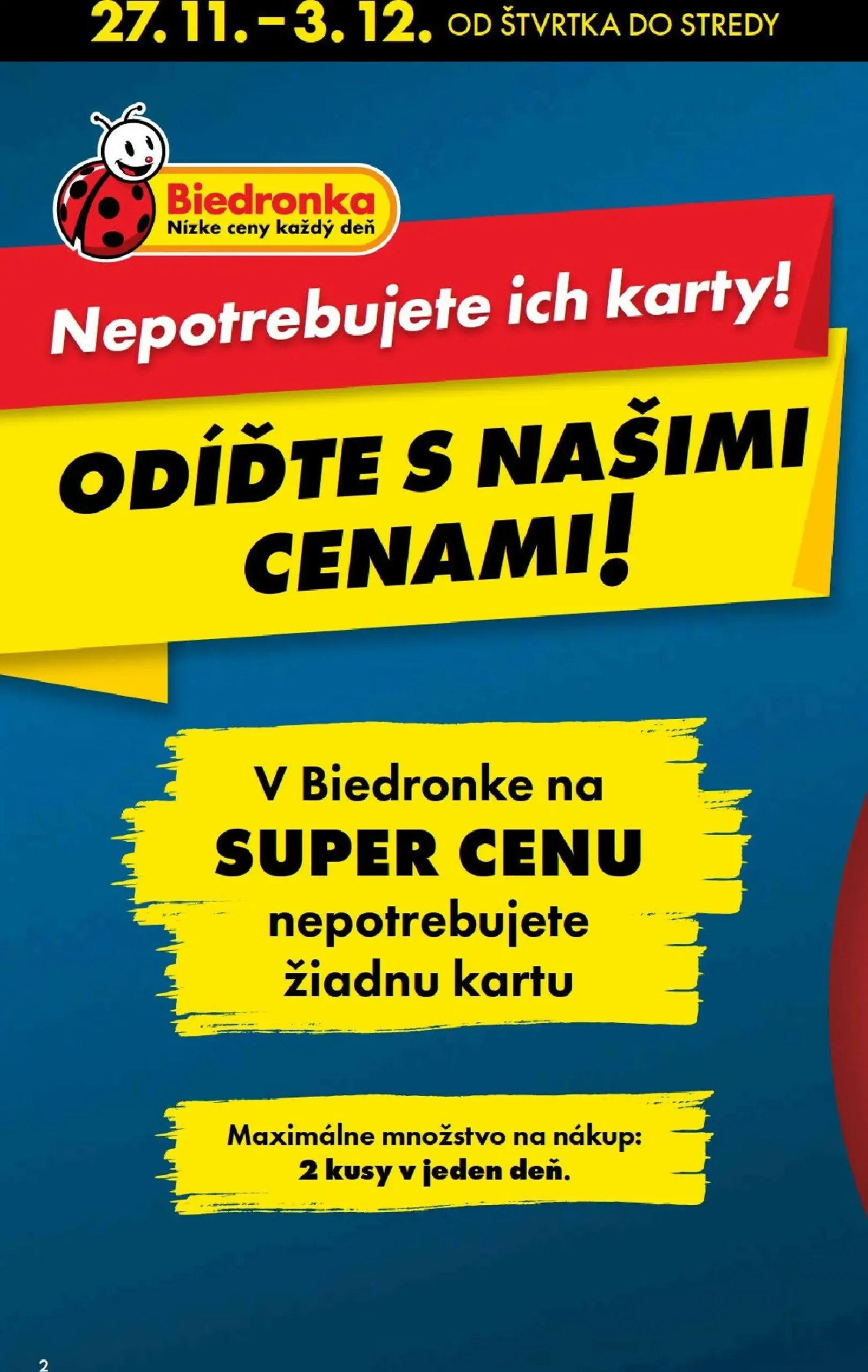 Page 2 of Aktuálny biedronka leták platný od štvrtka 27.11 do 03.12