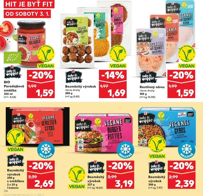 Page 34 of Aktuálny kaufland leták platný od soboty 03.01 do 31.01