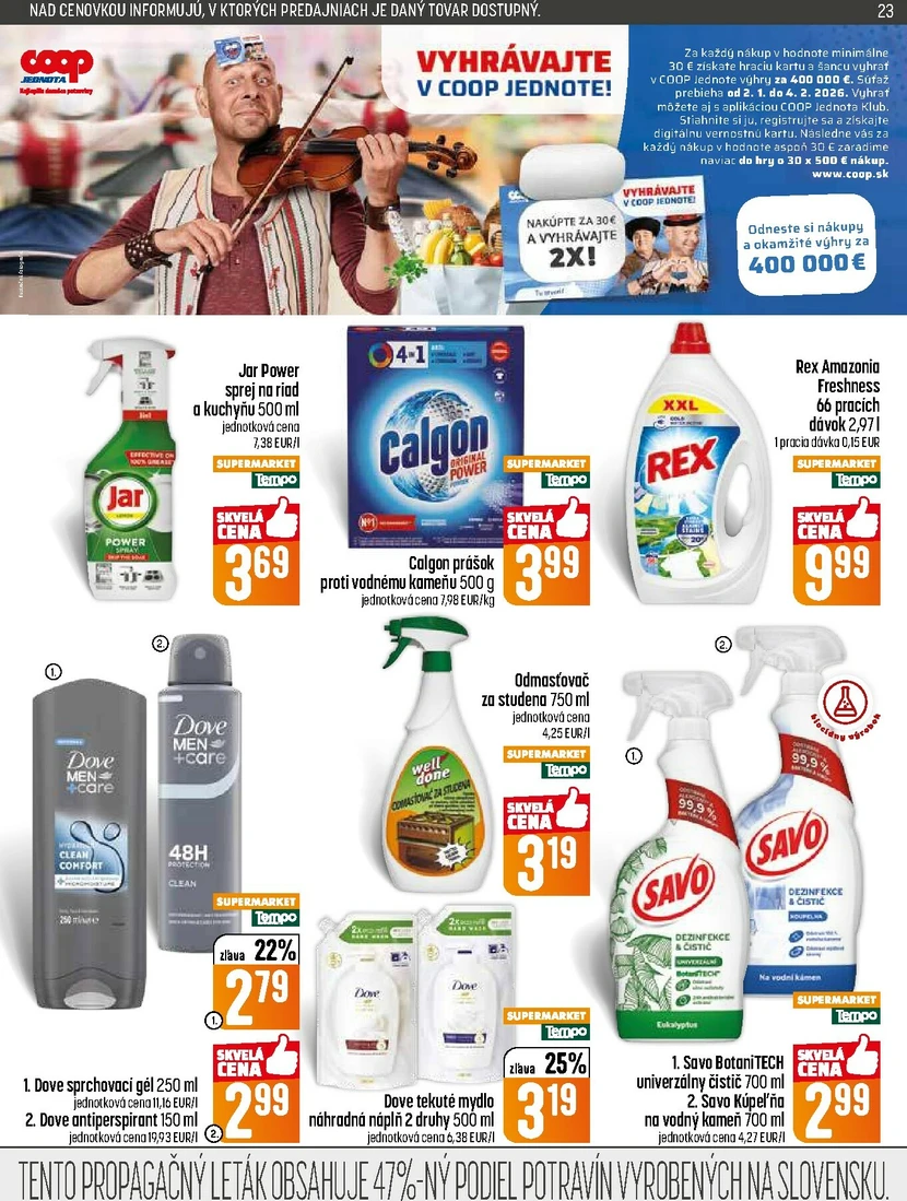 Page 23 of Aktuálny coop-jednota leták platný od štvrtka 15.01 do 21.01