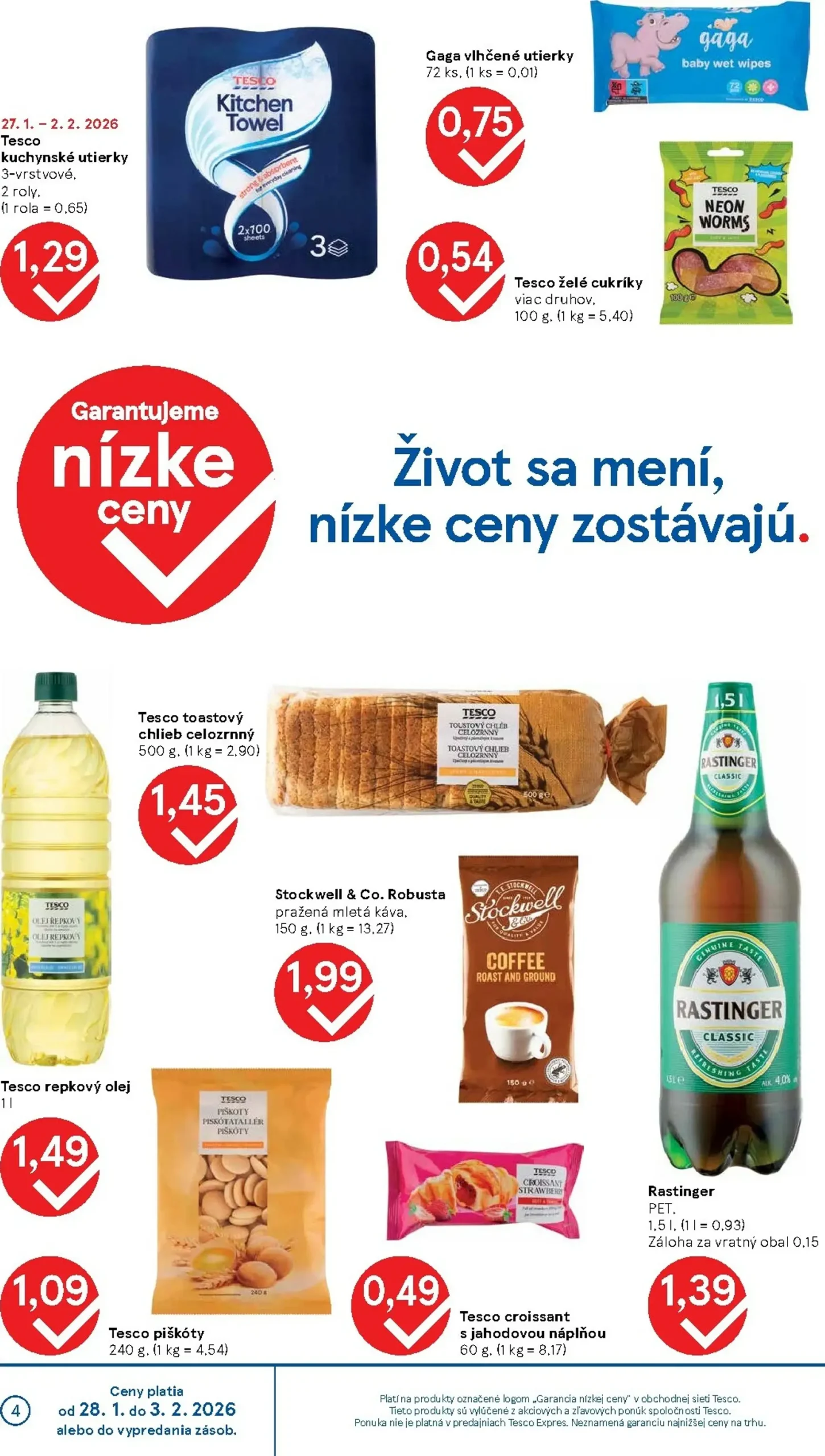 Page 4 of Aktuálny tesco leták platný od stredy 28.01 do 03.02