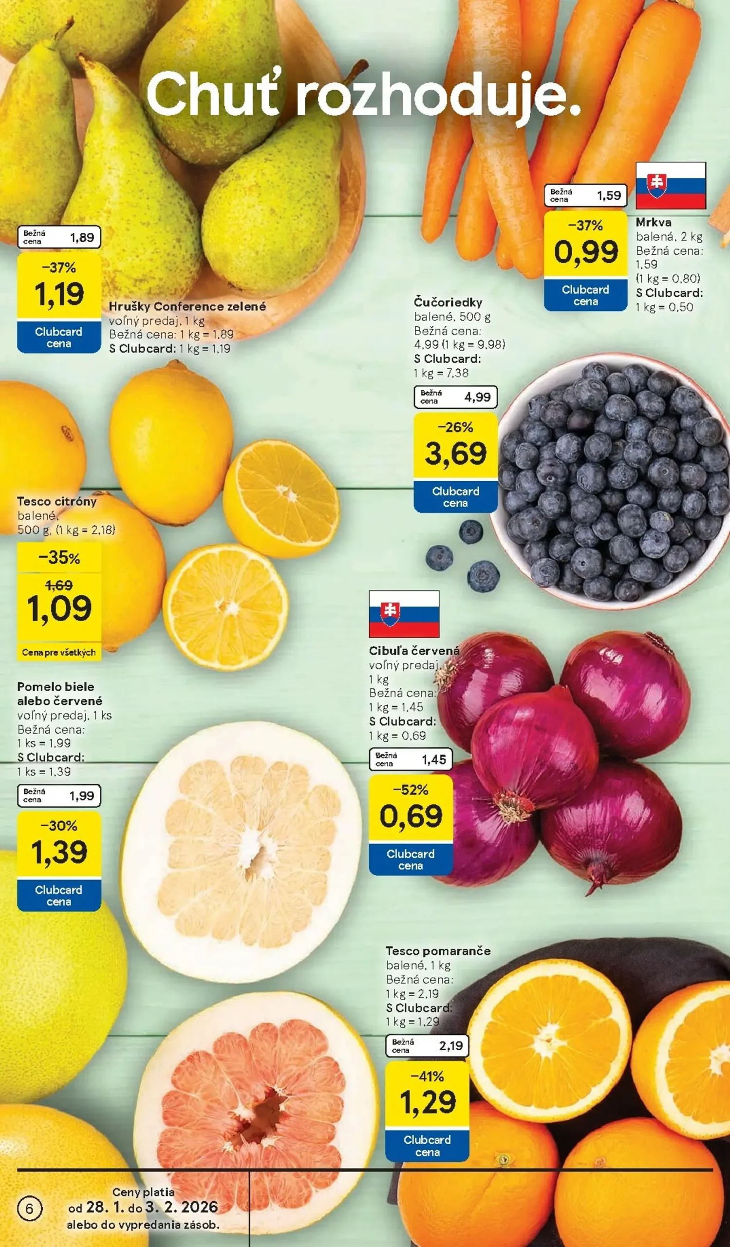 Page 6 of Aktuálny tesco leták platný od stredy 28.01 do 03.02