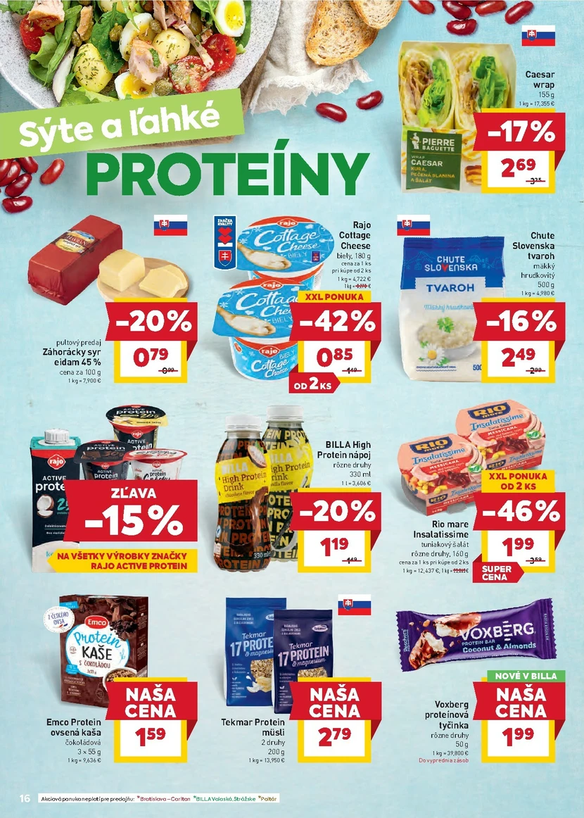 Page 16 of Aktuálny billa leták platný od stredy 14.01 do 20.01