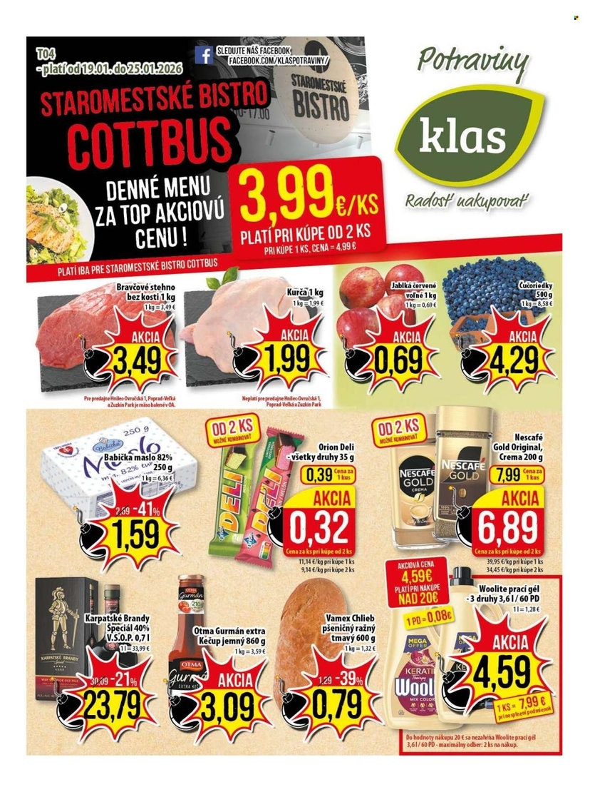 Aktuálny klas leták platný od pondelka 19.01 do 25.01