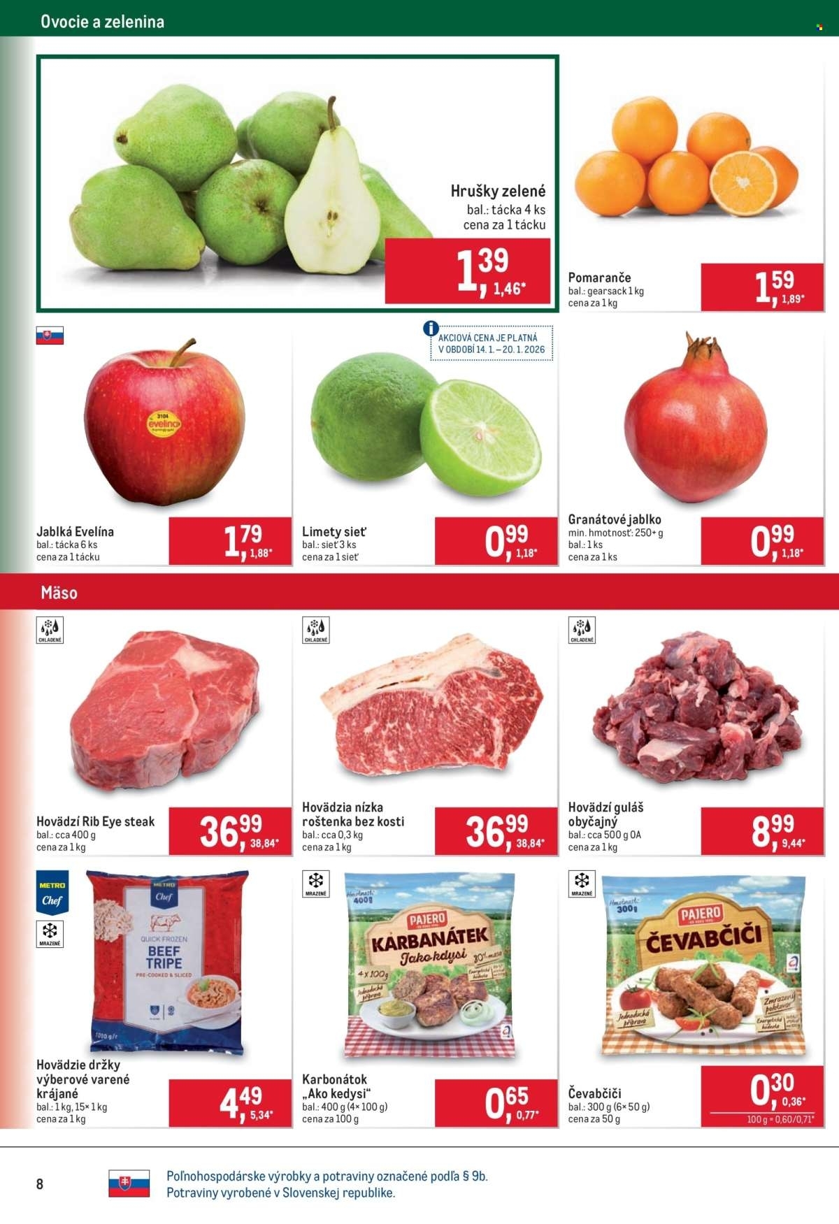 Page 8 of Aktuálny metro leták platný od stredy 14.01 do 27.01