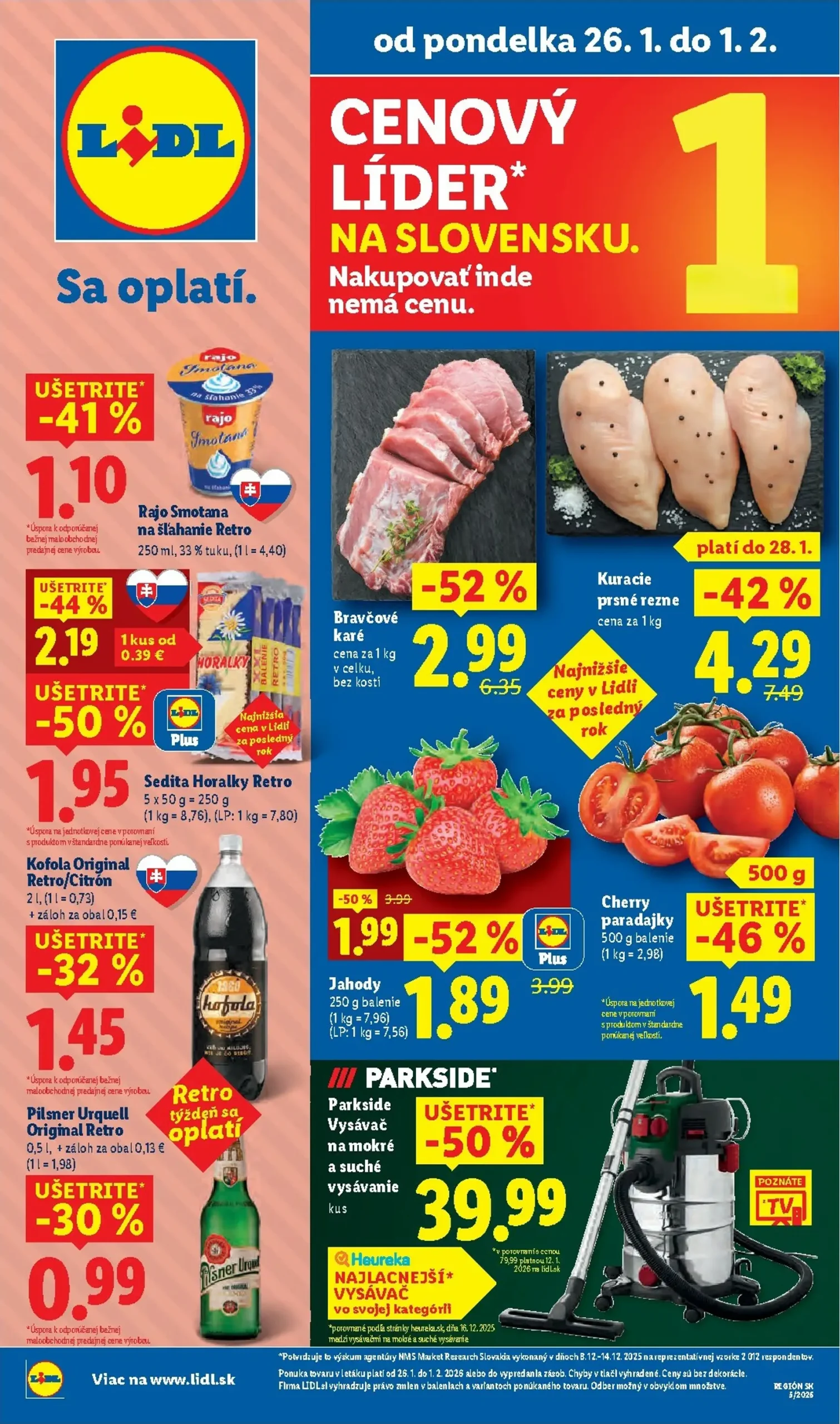 Aktuálny lidl leták platný od pondelka 26.01 do 01.02