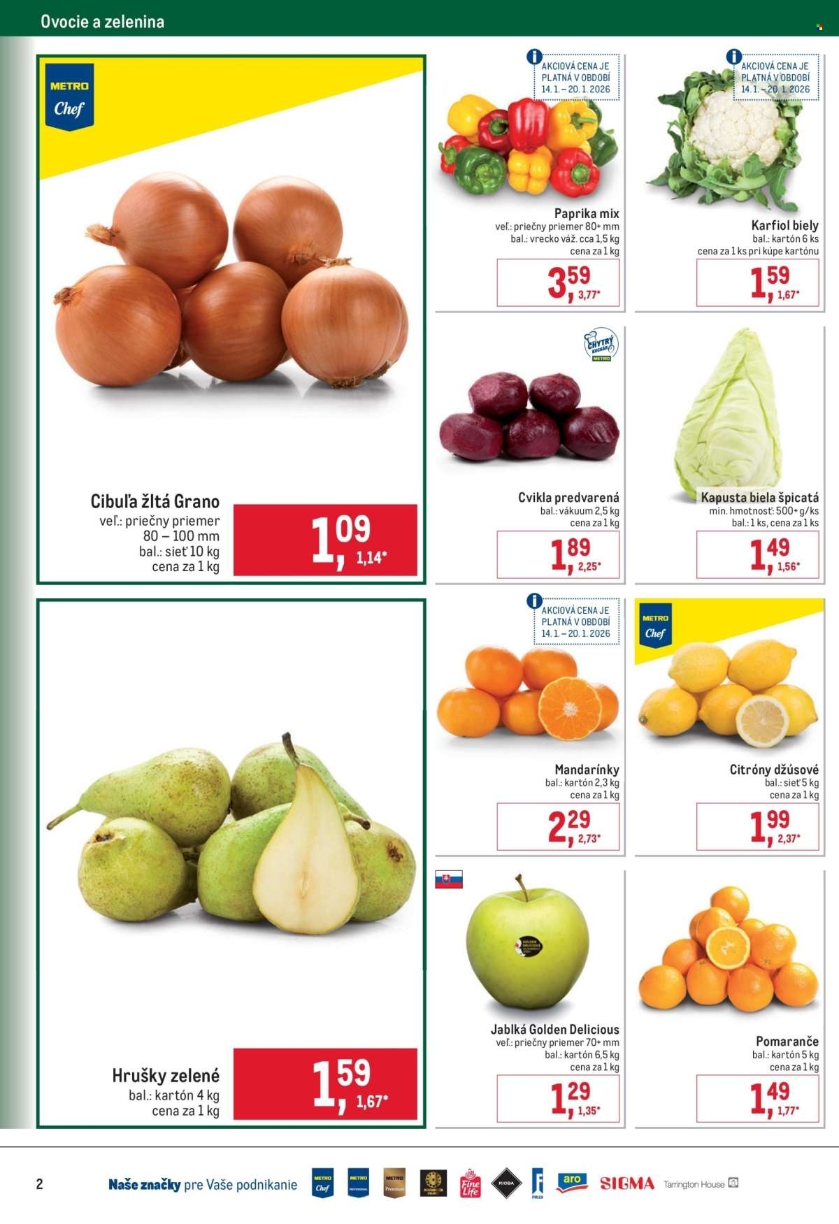 Page 2 of Aktuálny metro leták platný od stredy 14.01 do 27.01