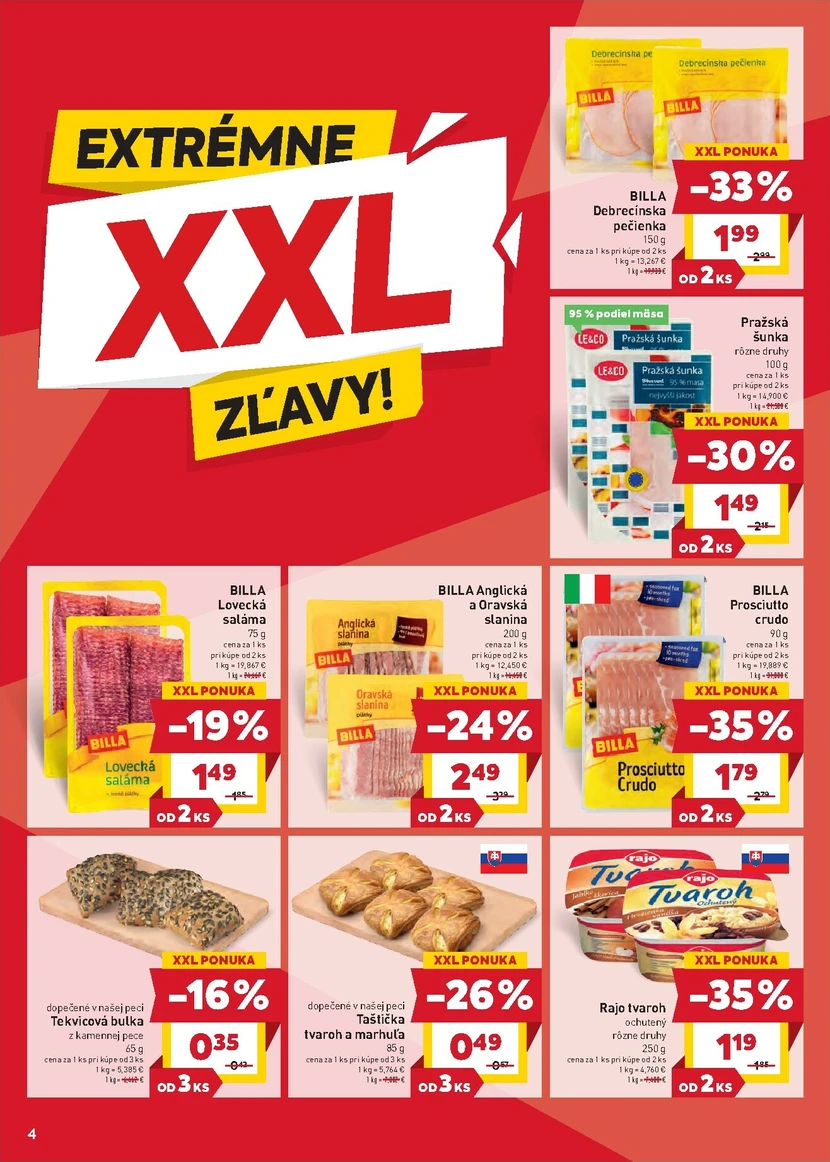 Page 4 of Aktuálny billa leták platný od stredy 14.01 do 20.01