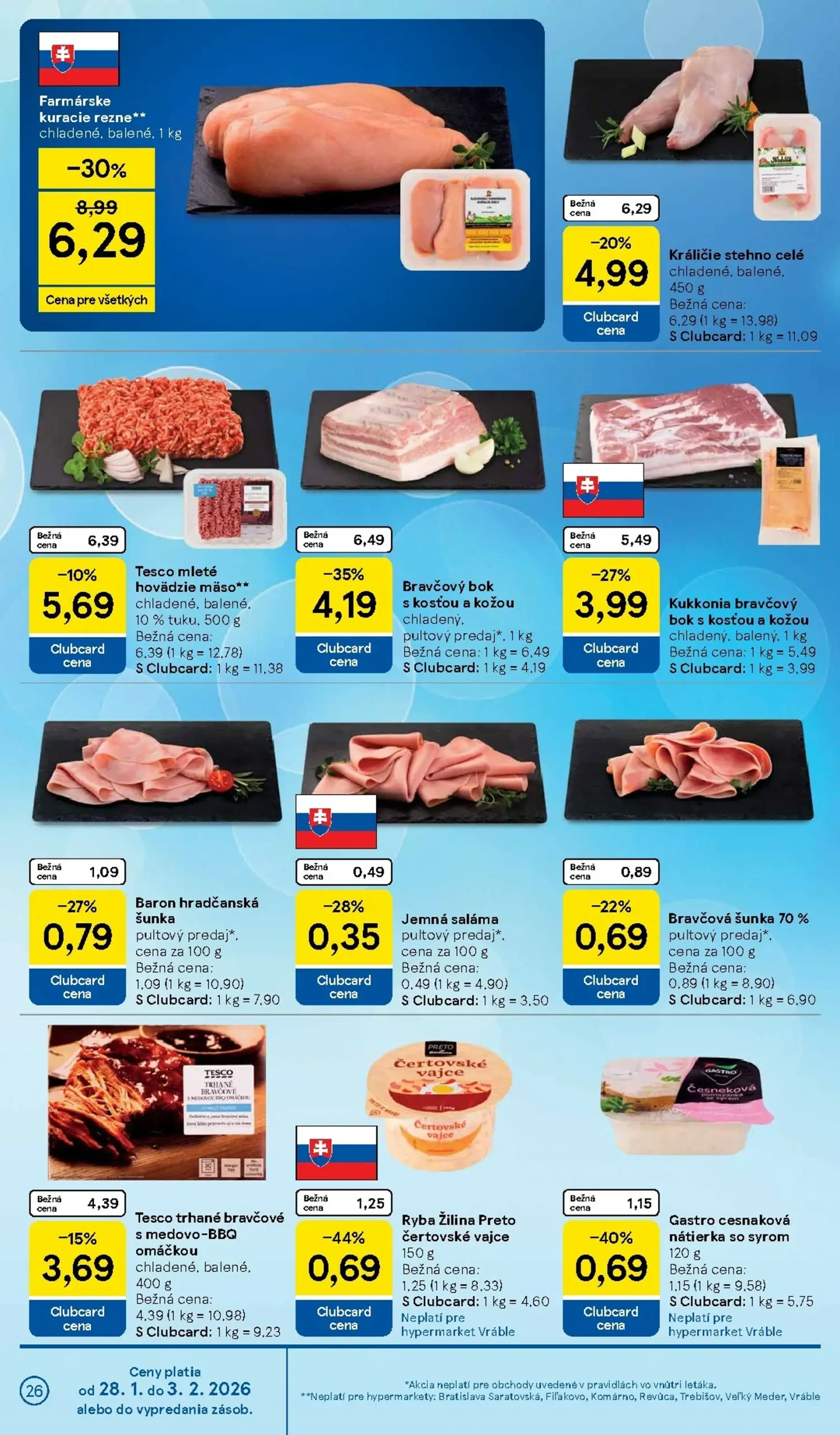 Page 26 of Aktuálny tesco leták platný od stredy 28.01 do 03.02