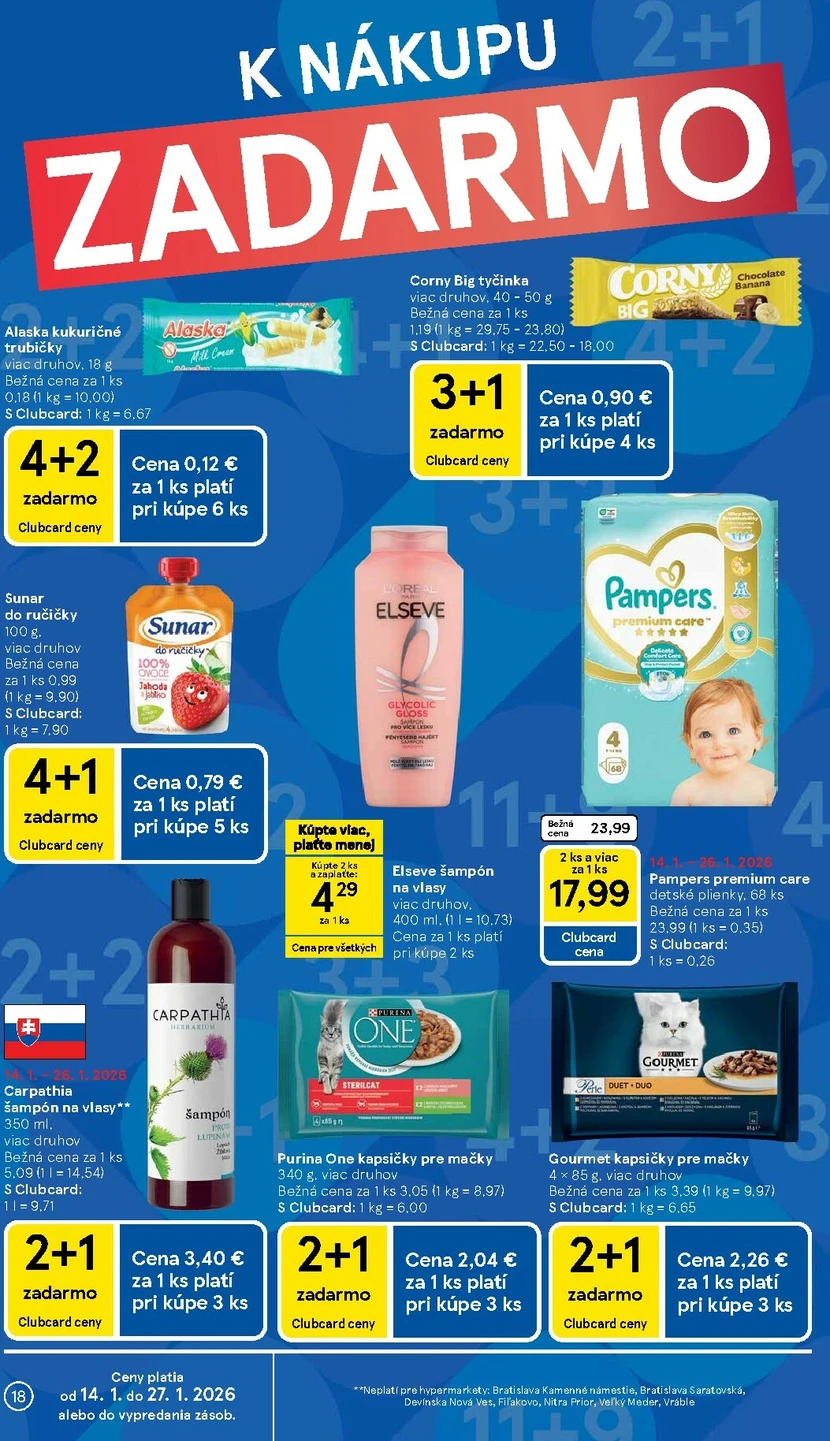 Page 18 of Aktuálny tesco leták platný od stredy 14.01 do 20.01