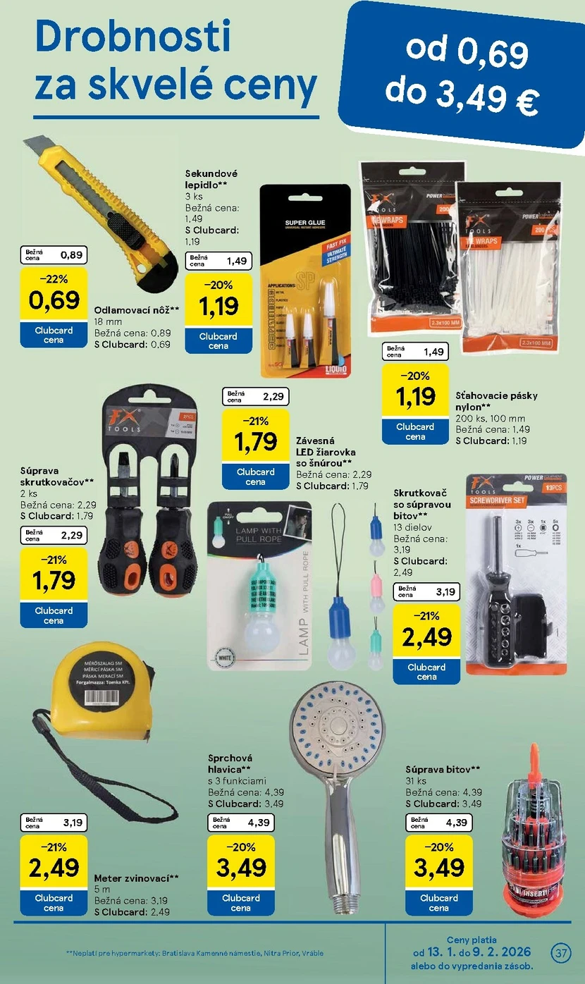 Page 37 of Aktuálny tesco leták platný od stredy 14.01 do 20.01