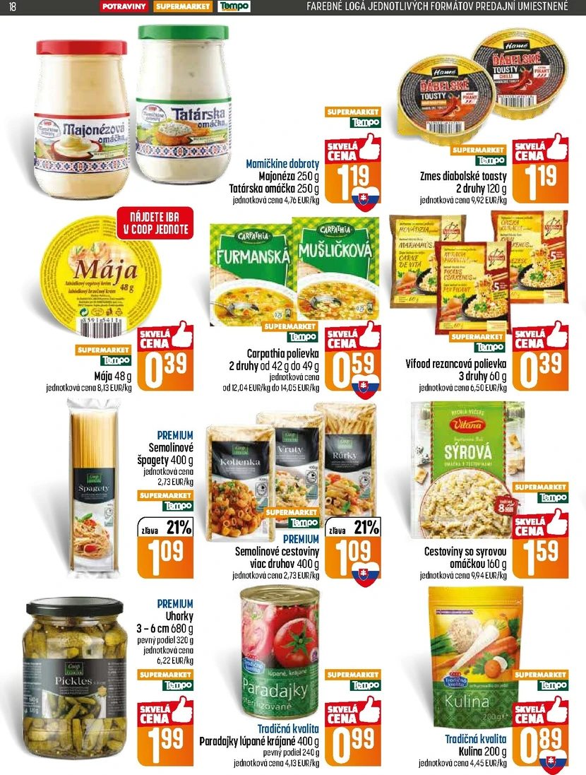 Page 18 of Aktuálny coop-jednota leták platný od štvrtka 15.01 do 21.01