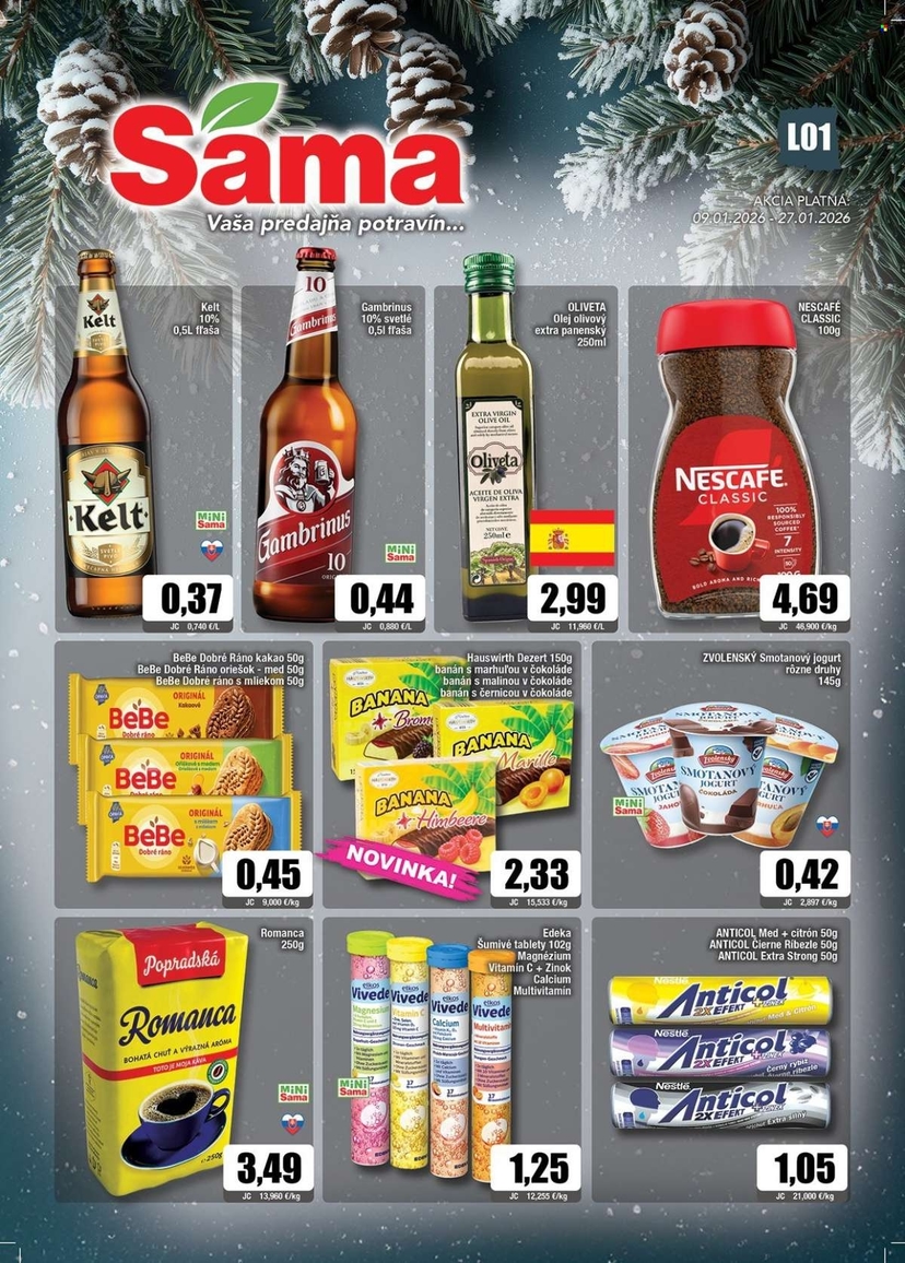 Aktuálny sama leták platný od piatka 09.01 do 27.01