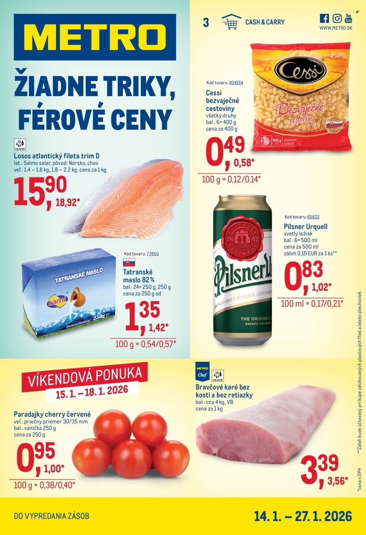 Page 1 of Aktuálny metro leták platný od stredy 14.01 do 27.01