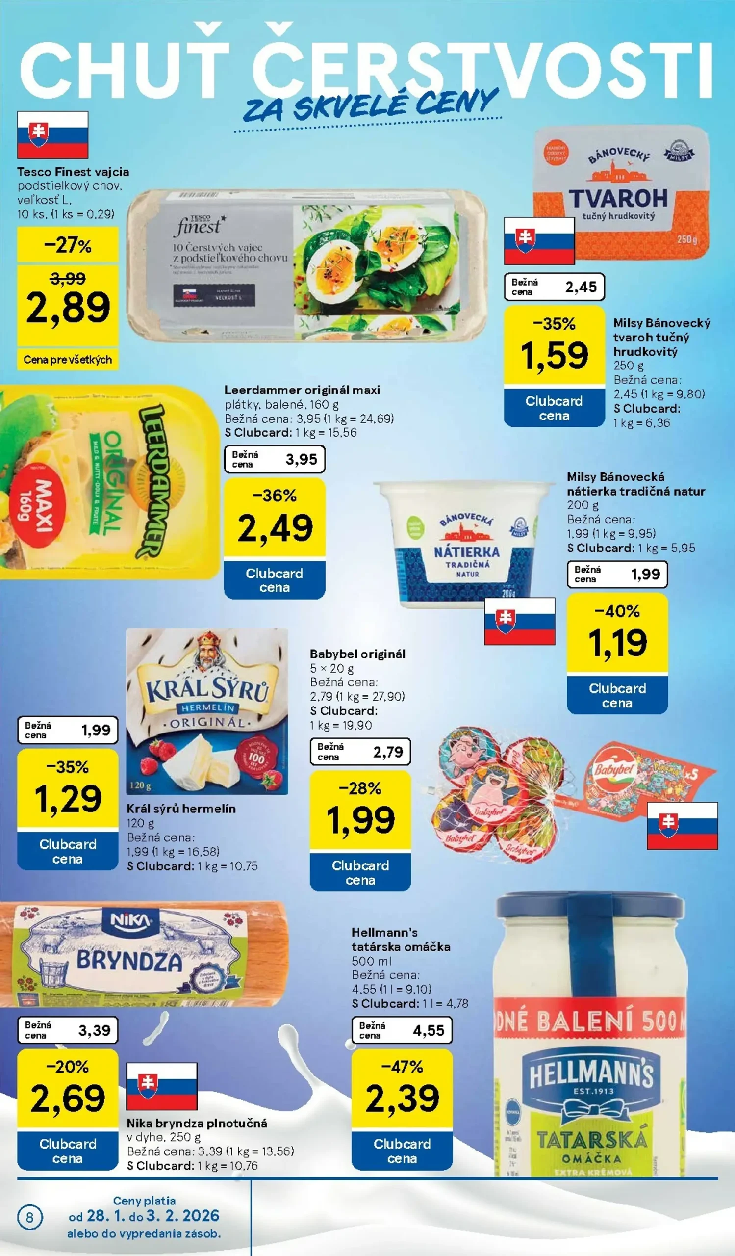 Page 8 of Aktuálny tesco leták platný od stredy 28.01 do 03.02