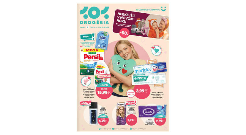 Aktuálny 101-drogeria leták platný od stredy 21.01 do 10.02