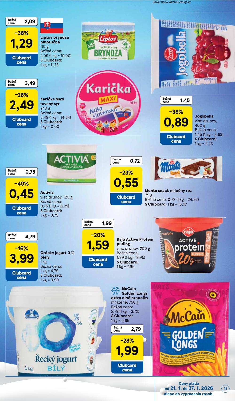 Page 11 of Aktuálny tesco leták platný od stredy 21.01 do 27.01