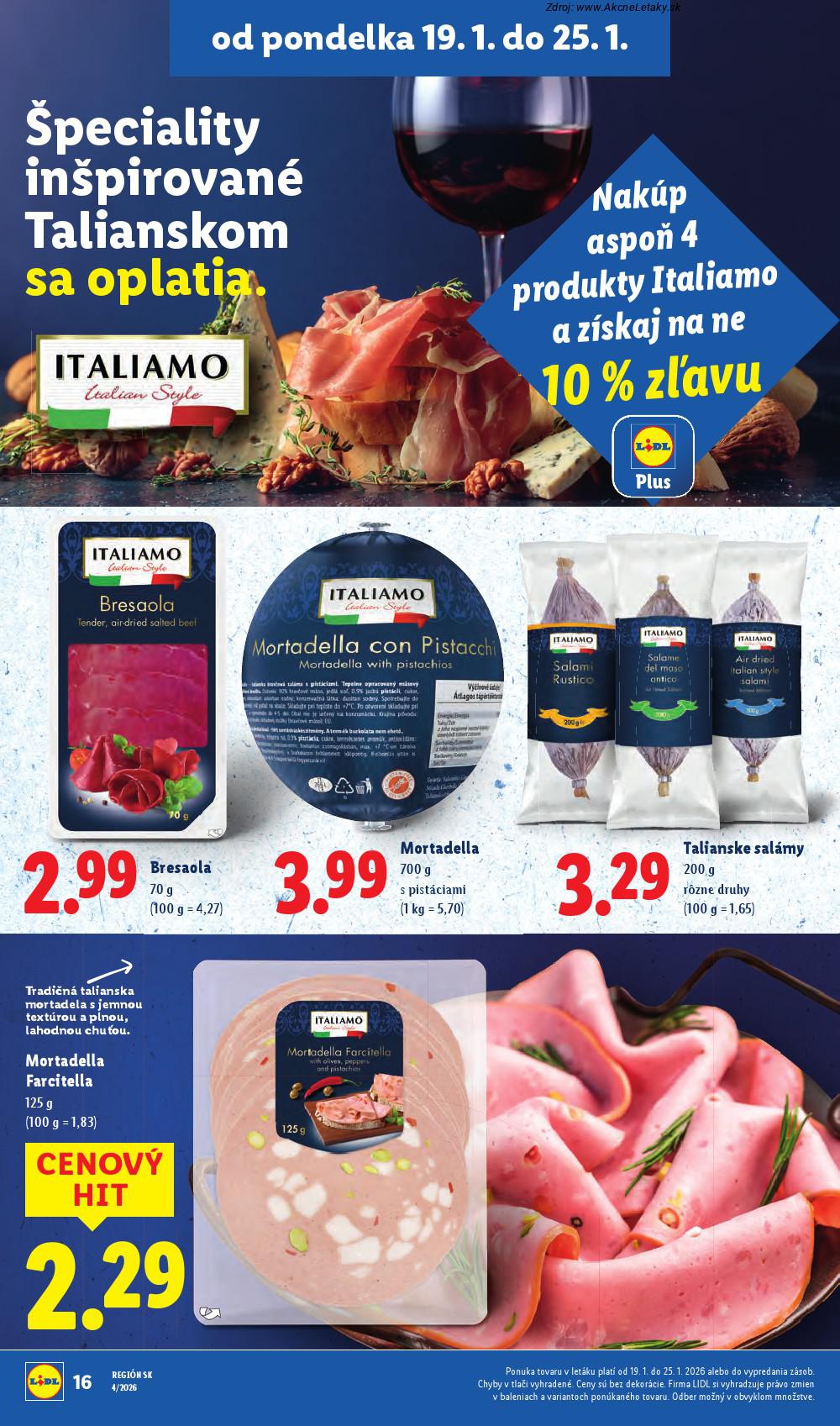 Page 20 of Aktuálny lidl leták platný od pondelka 19.01 do 25.01