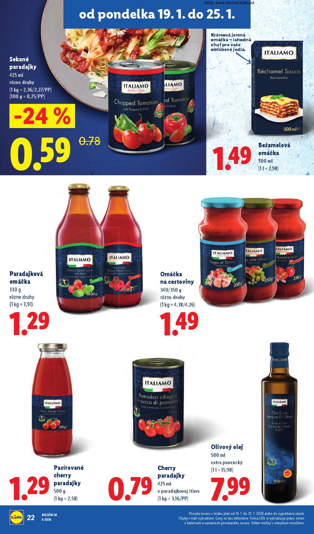 Page 26 of Aktuálny lidl leták platný od pondelka 19.01 do 25.01