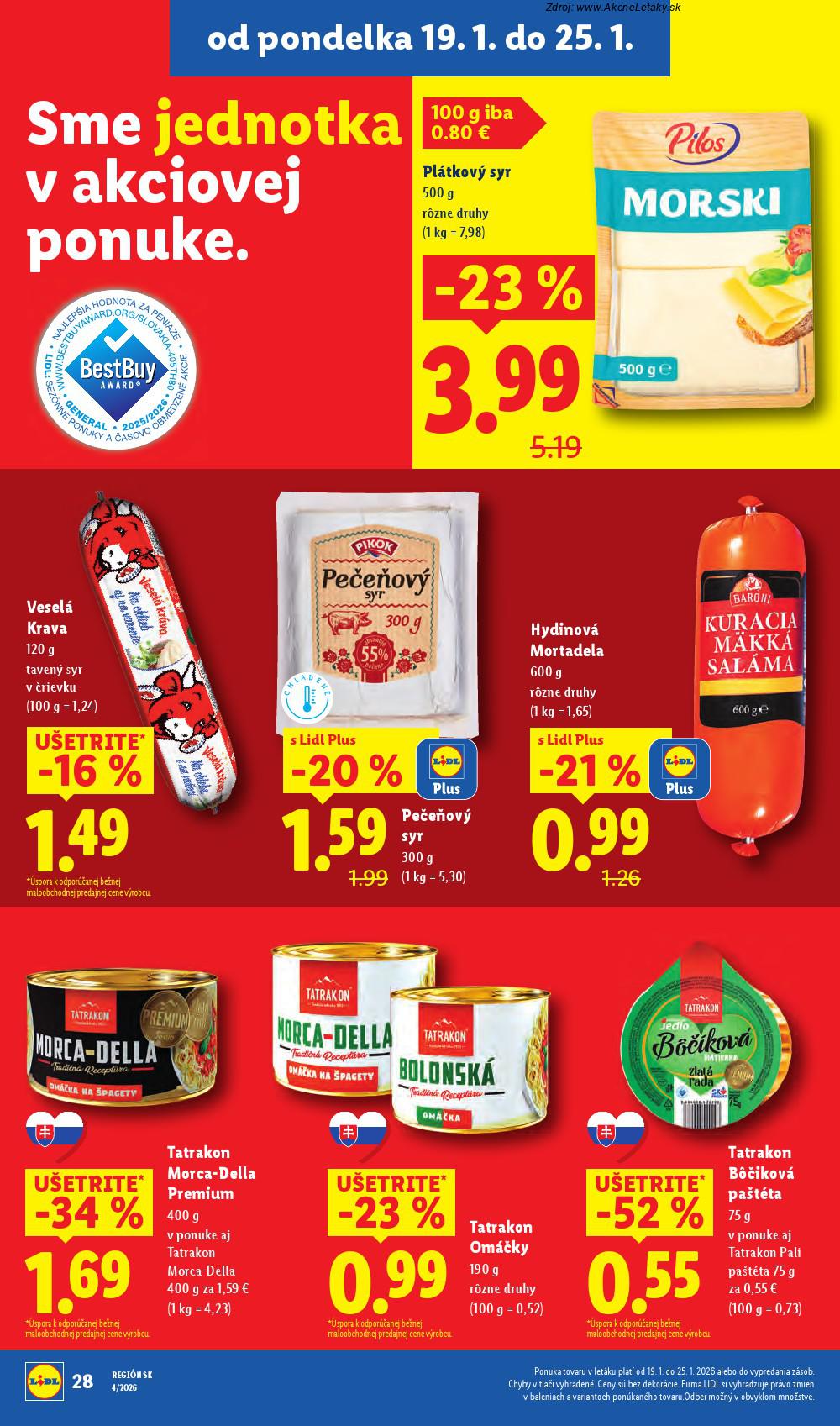 Page 32 of Aktuálny lidl leták platný od pondelka 19.01 do 25.01