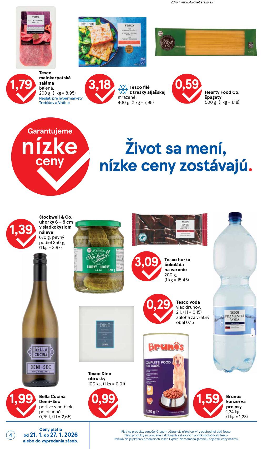 Page 4 of Aktuálny tesco leták platný od stredy 21.01 do 27.01