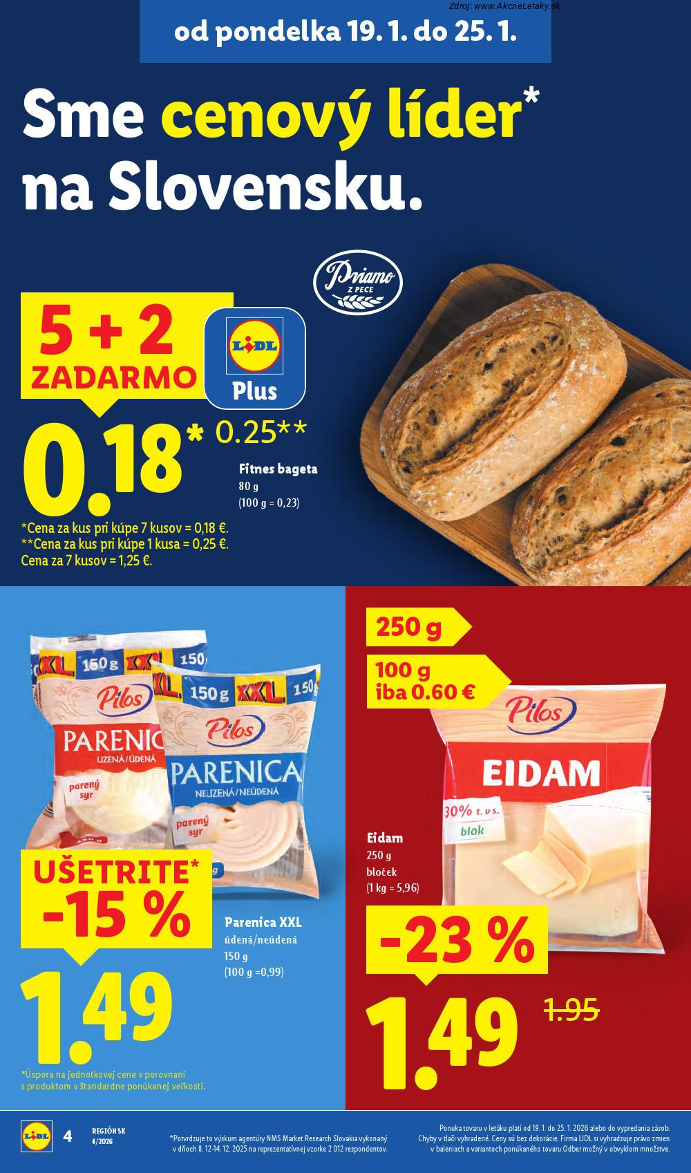 Page 4 of Aktuálny lidl leták platný od pondelka 19.01 do 25.01