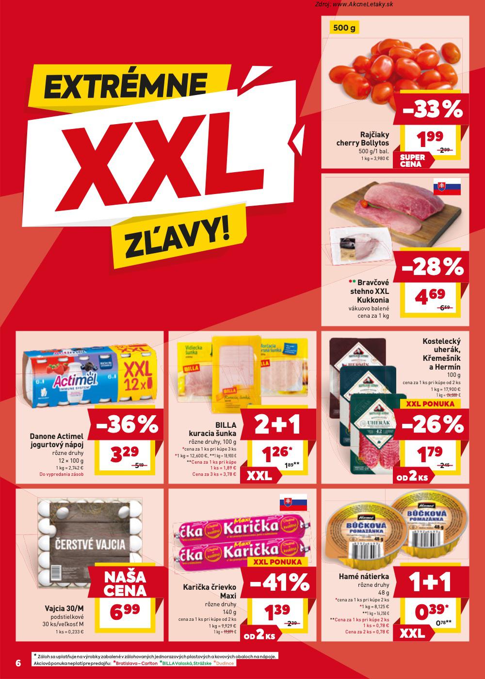 Page 6 of Aktuálny billa leták platný od stredy 21.01 do 27.01