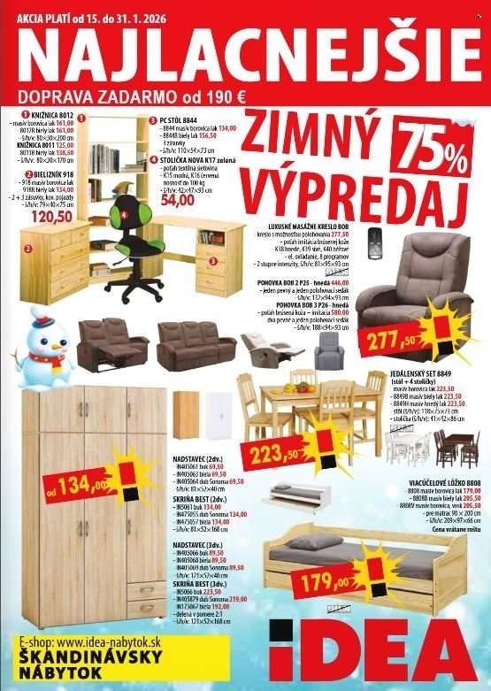 Aktuálny idea-nabytok leták platný od štvrtka 15.01 do 31.01