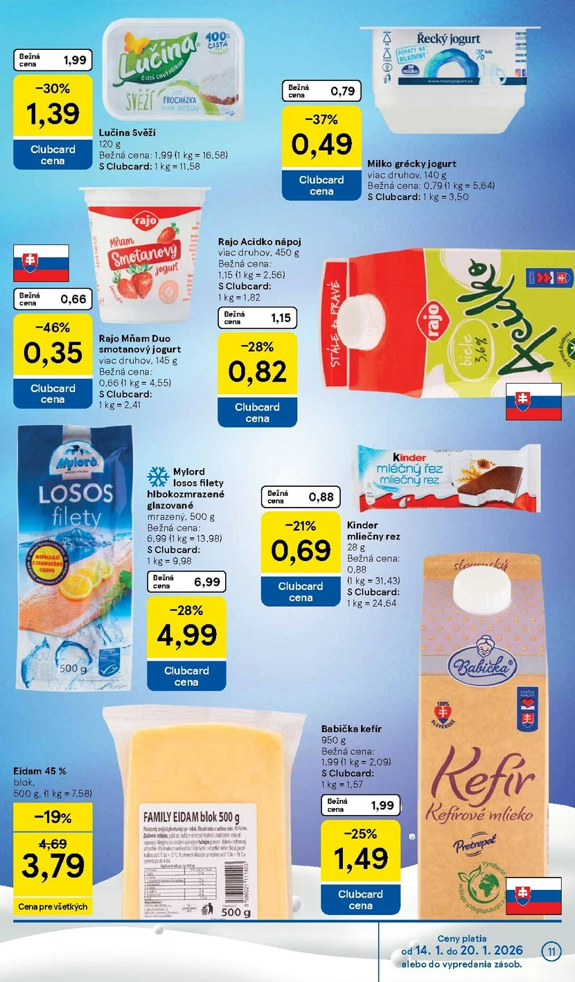 Page 11 of Aktuálny tesco leták platný od stredy 14.01 do 20.01