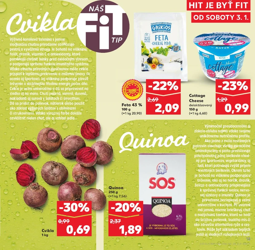 Page 13 of Aktuálny kaufland leták platný od soboty 03.01 do 31.01