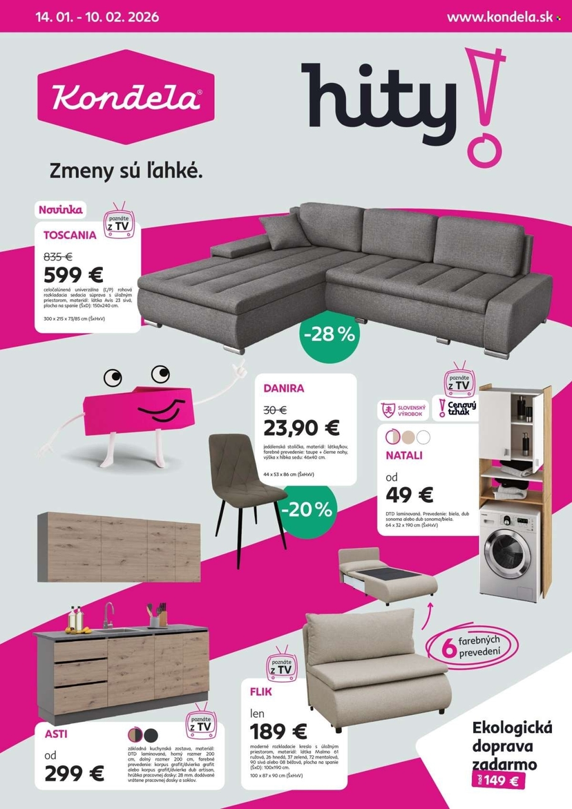 Aktuálny tempo-kondela leták platný od stredy 14.01 do 10.02