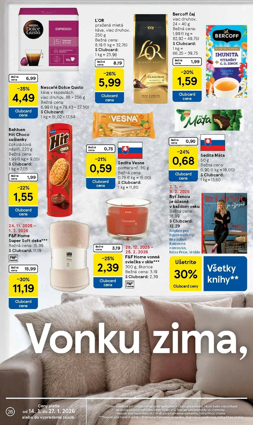 Page 26 of Aktuálny tesco leták platný od stredy 14.01 do 20.01