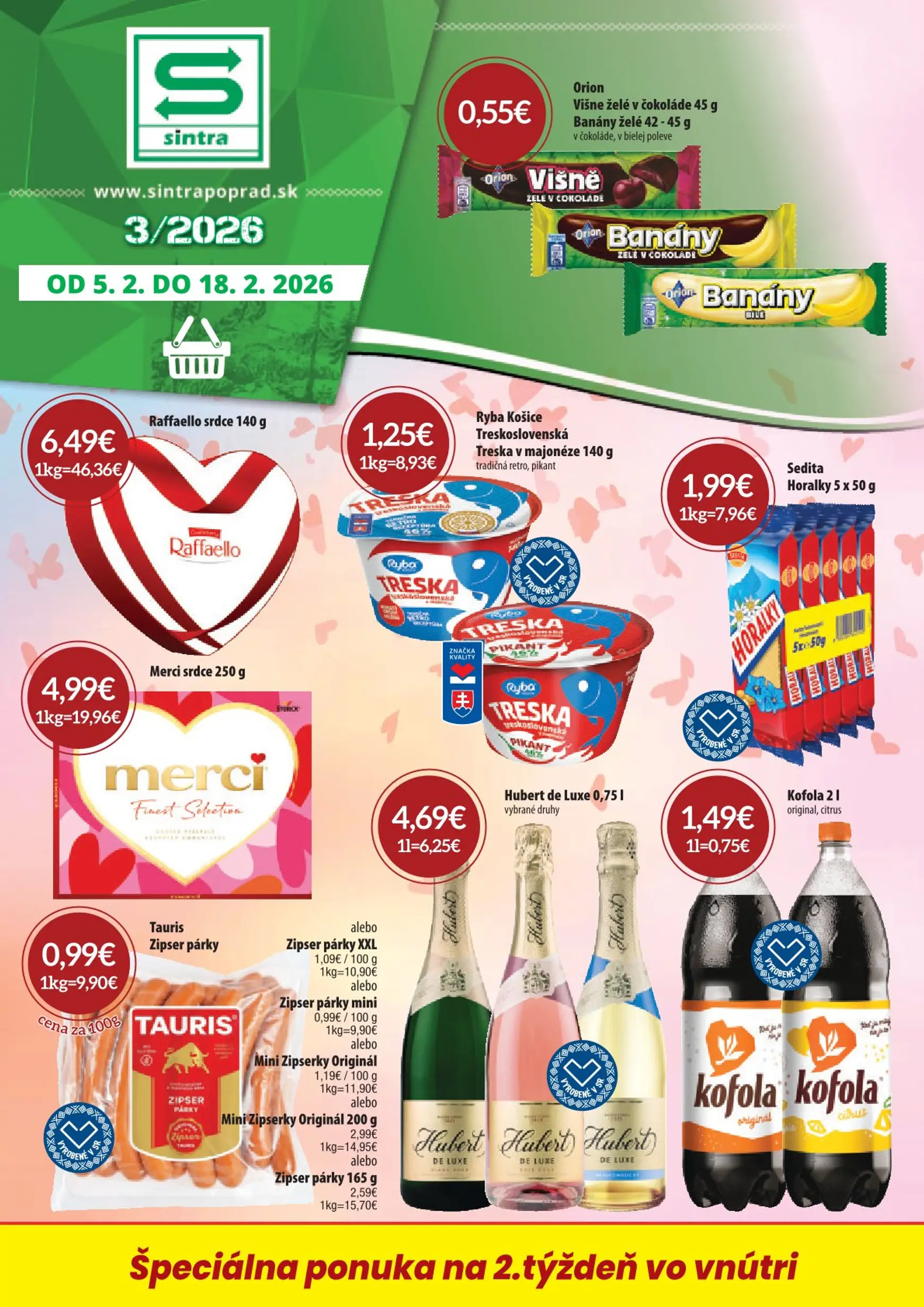 Aktuálny sintra leták platný od štvrtka 05.02 do 18.02