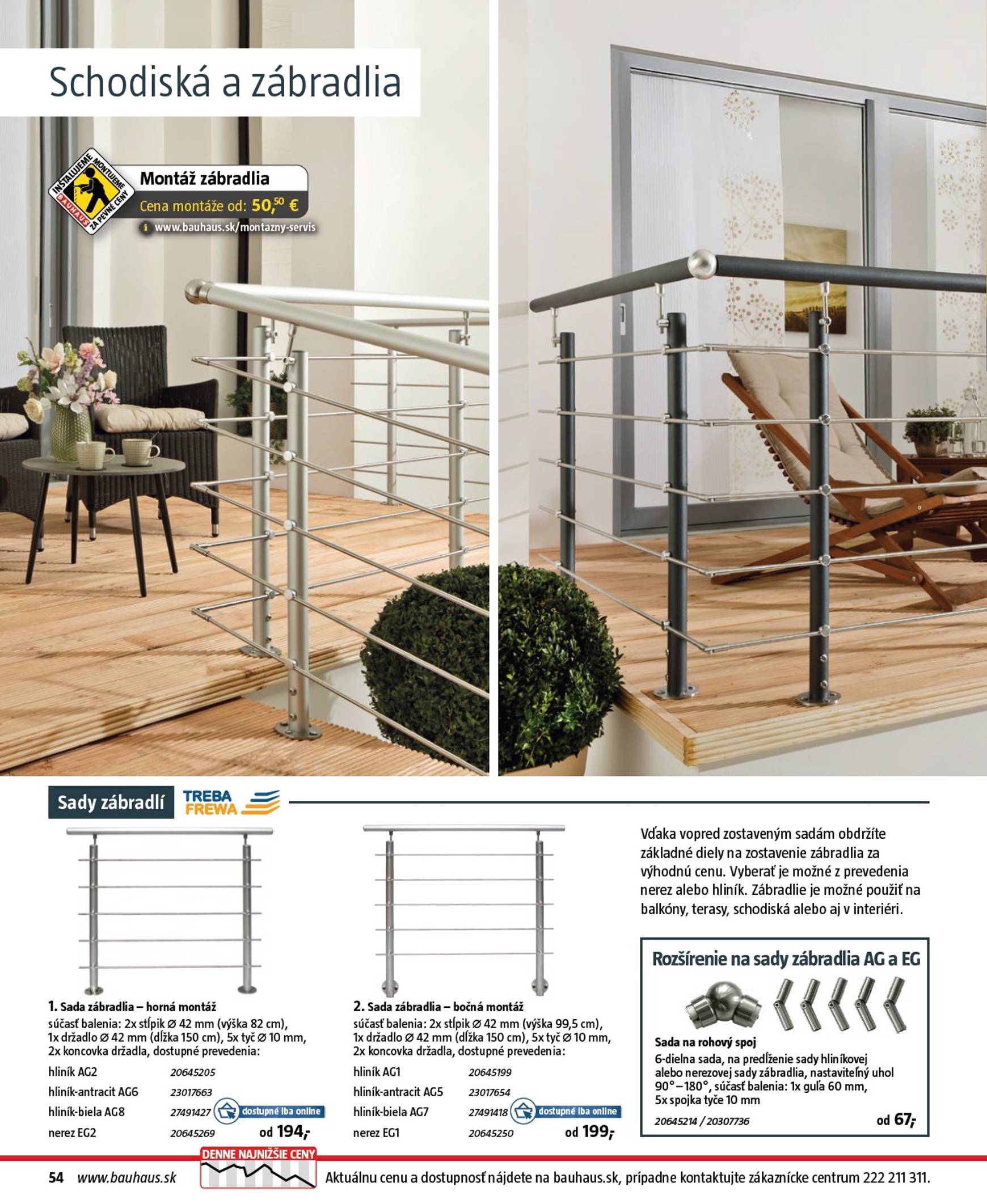 Page 54 of Aktuálny bauhaus leták platný od piatka 01.08 do 31.12