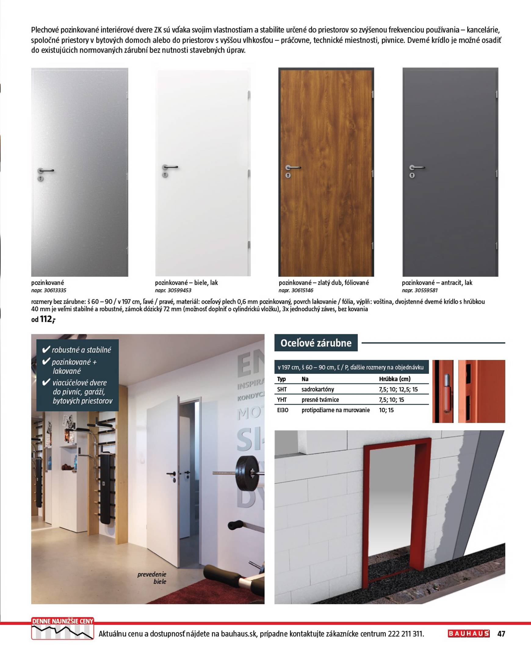 Page 47 of Aktuálny bauhaus leták platný od piatka 01.08 do 31.12