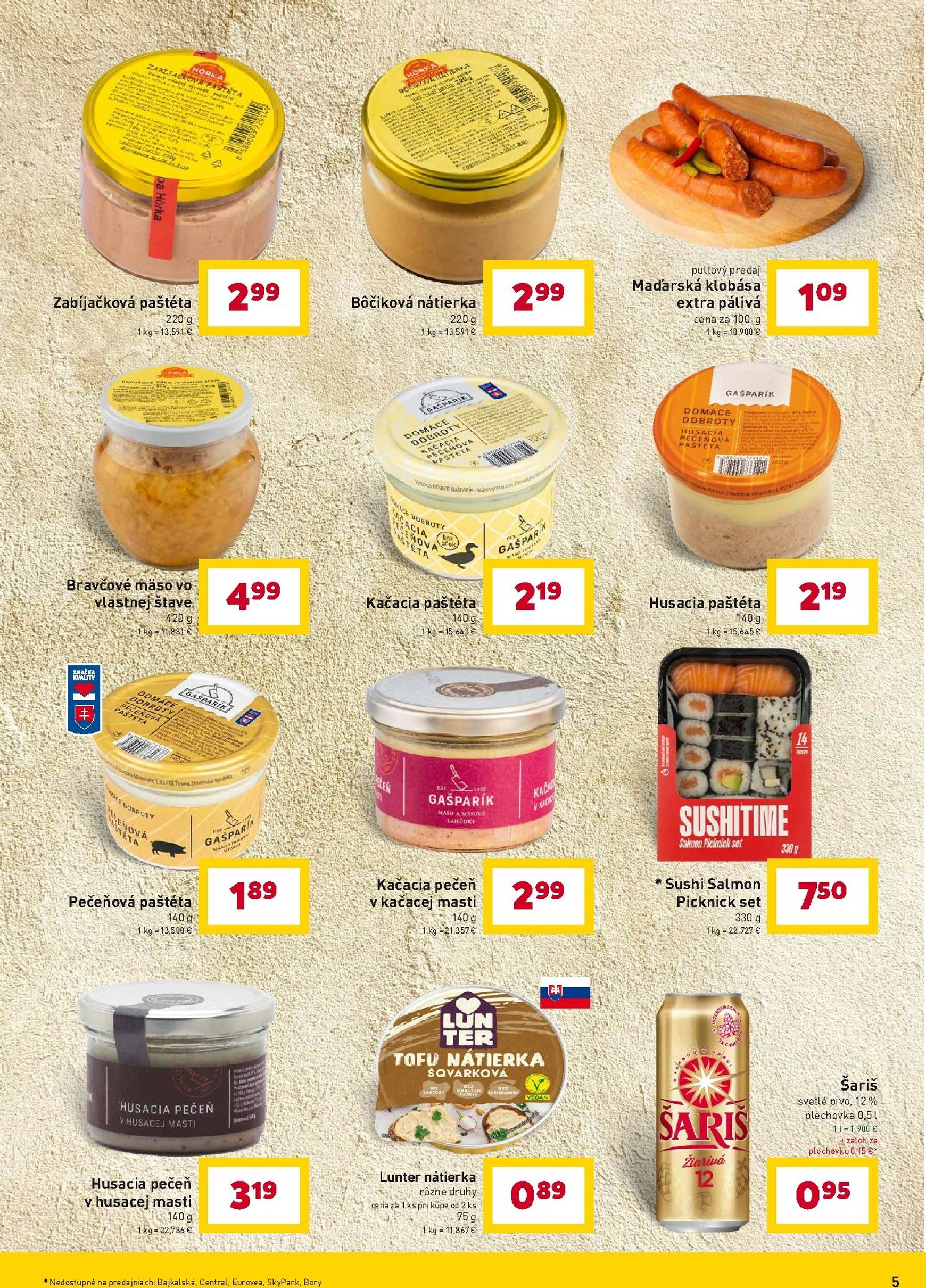 Page 5 of Aktuálny billa leták platný od stredy 01.10 do 21.10
