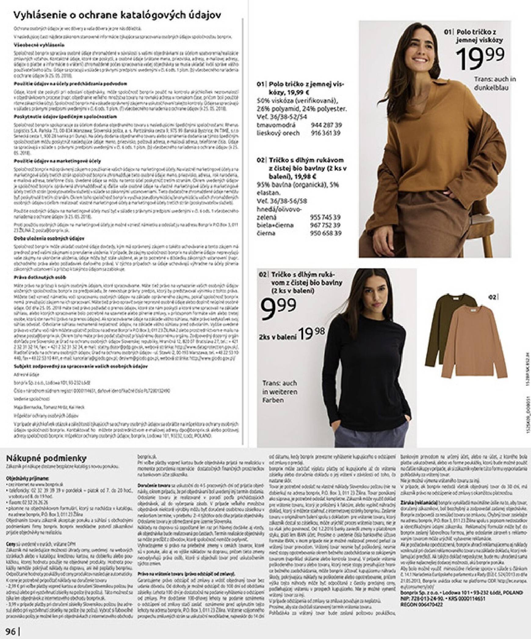 Page 98 of Aktuálny bonprix leták platný od utorka 23.09 do 03.11