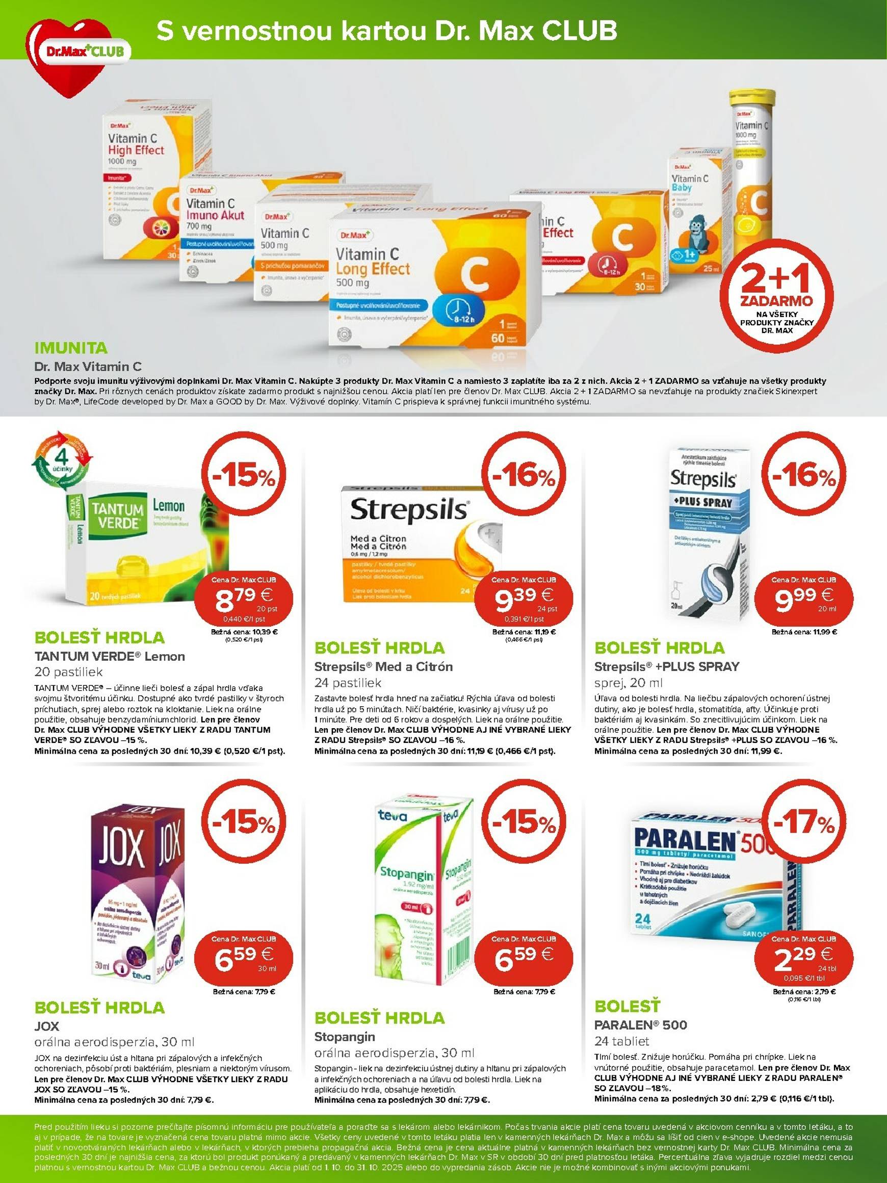 Page 2 of Aktuálny dr-max leták platný od stredy 01.10 do 31.10