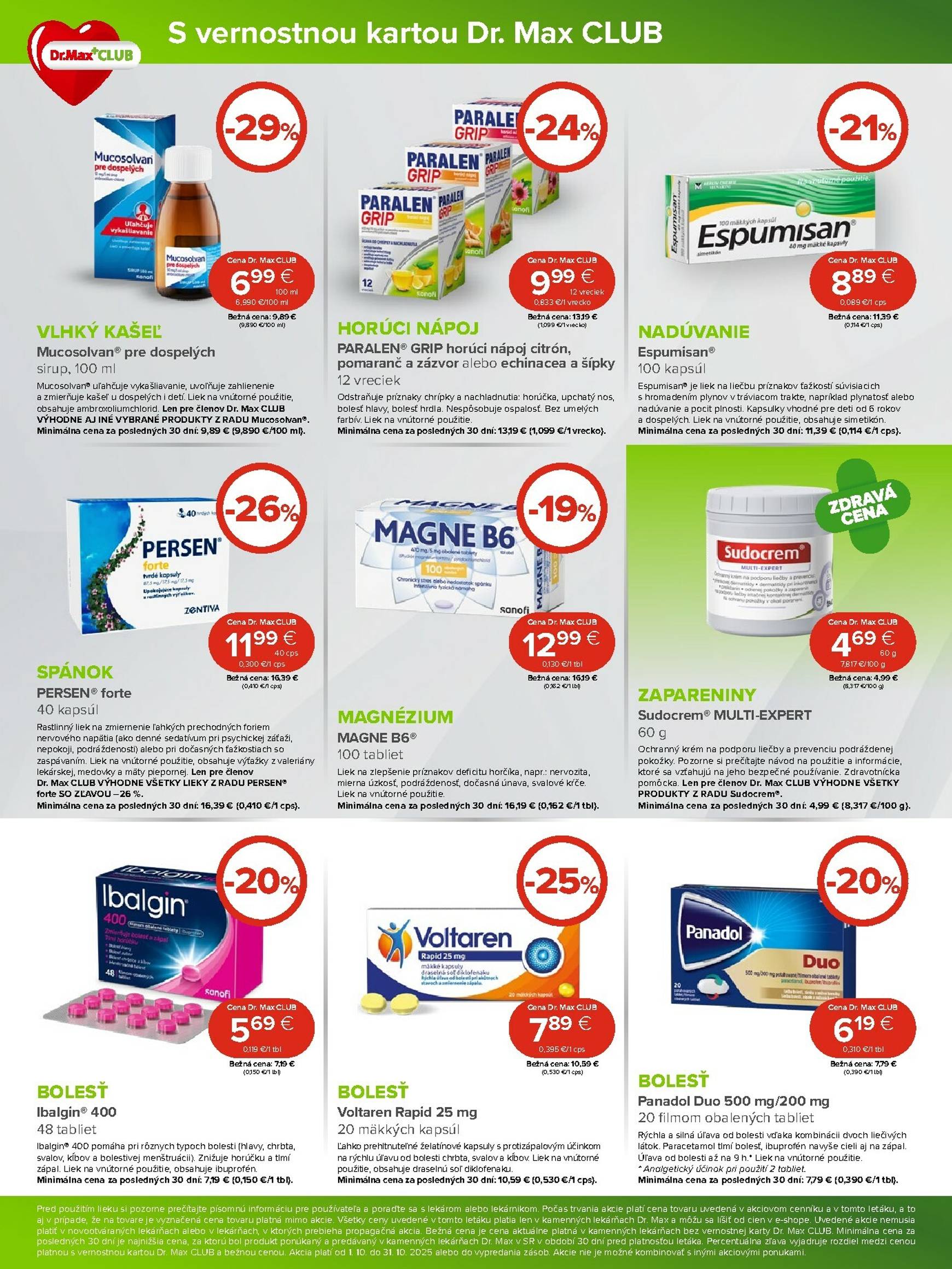 Page 3 of Aktuálny dr-max leták platný od stredy 01.10 do 31.10
