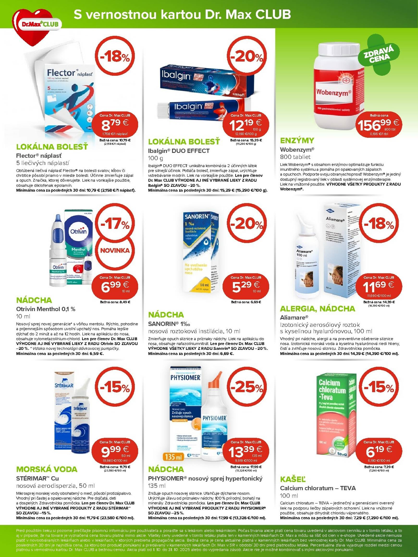 Page 4 of Aktuálny dr-max leták platný od stredy 01.10 do 31.10