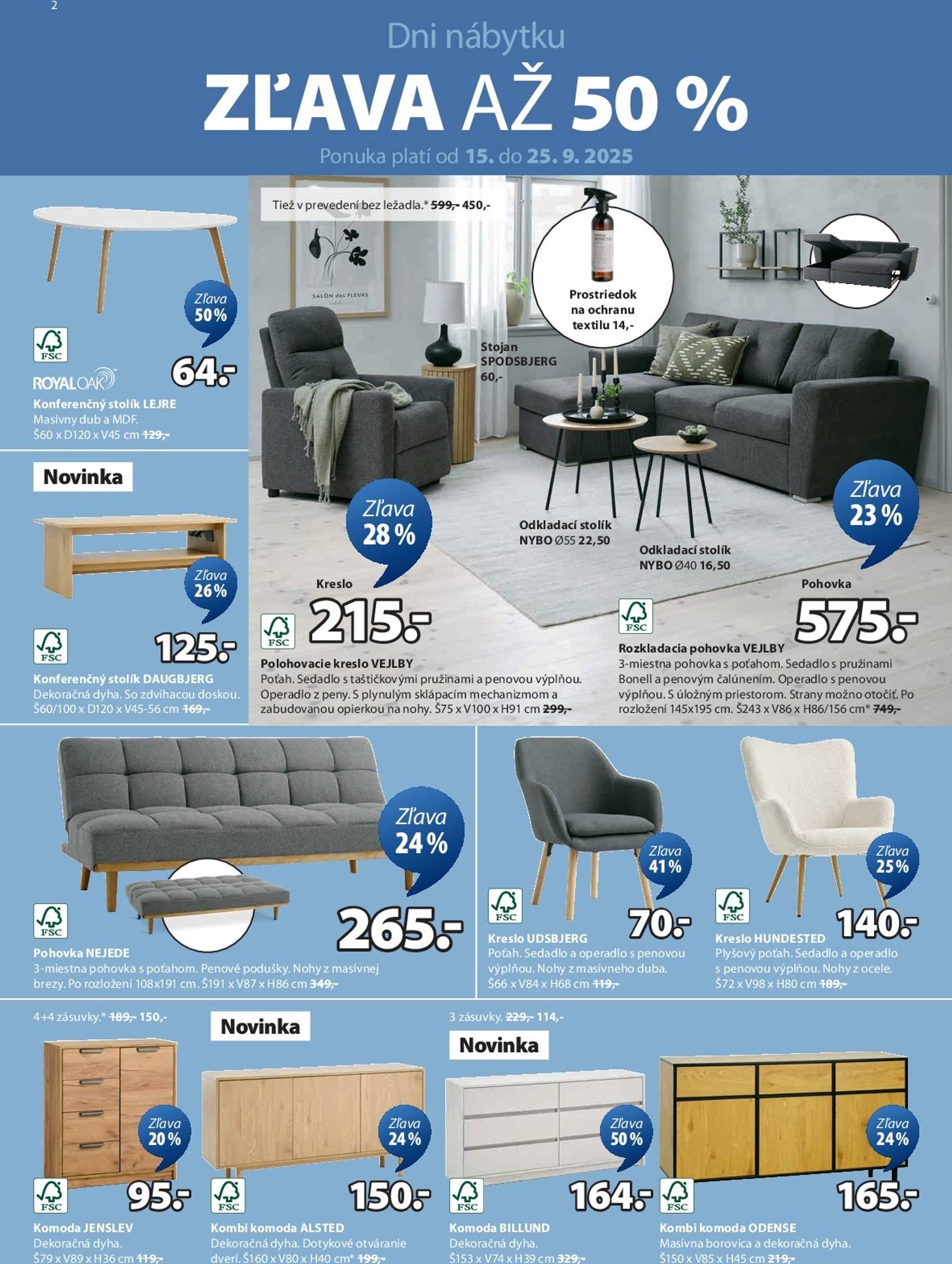 Page 2 of Aktuálny jysk leták platný od pondelka 15.09 do 14.10