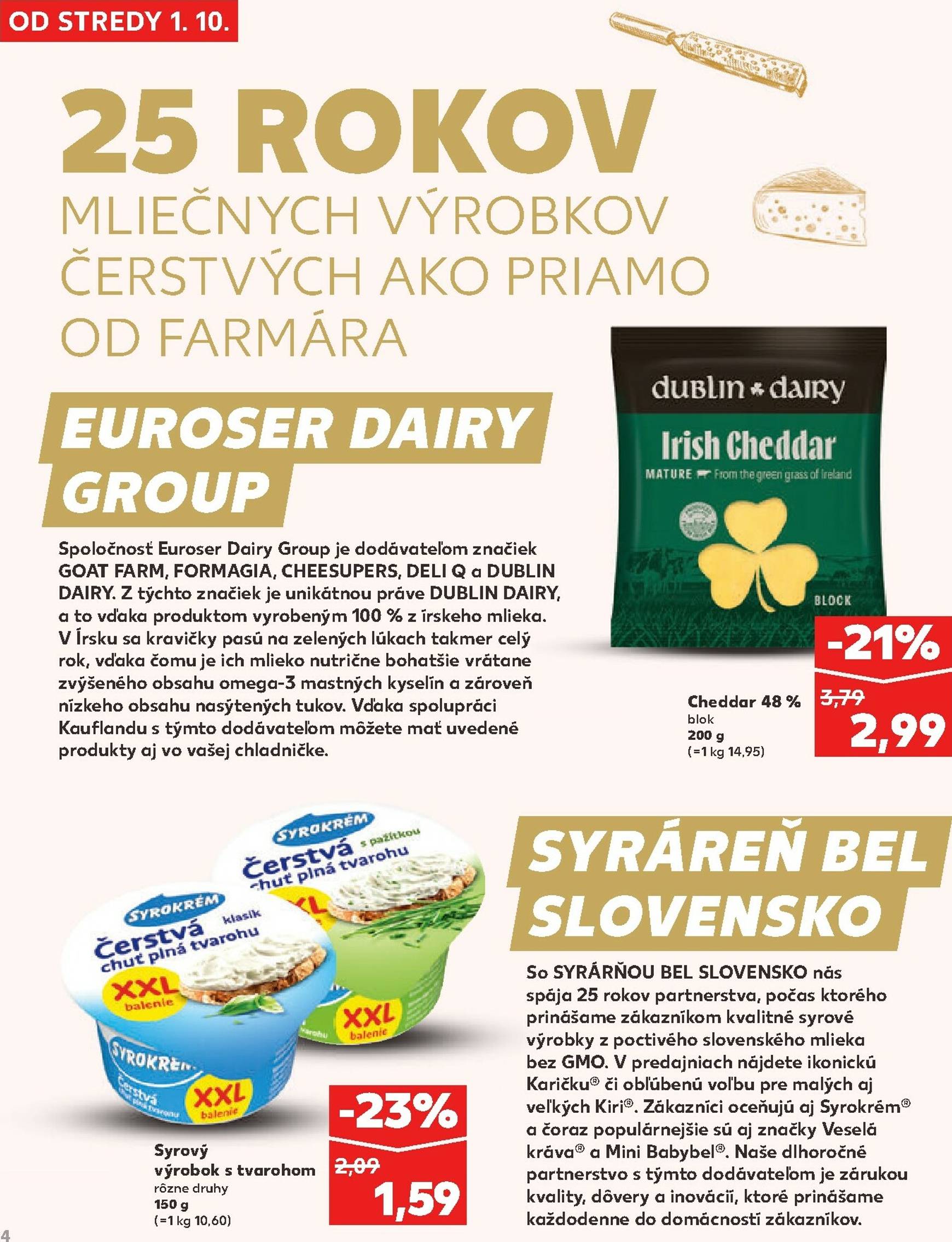 Page 4 of Aktuálny kaufland leták platný od stredy 01.10 do 31.10