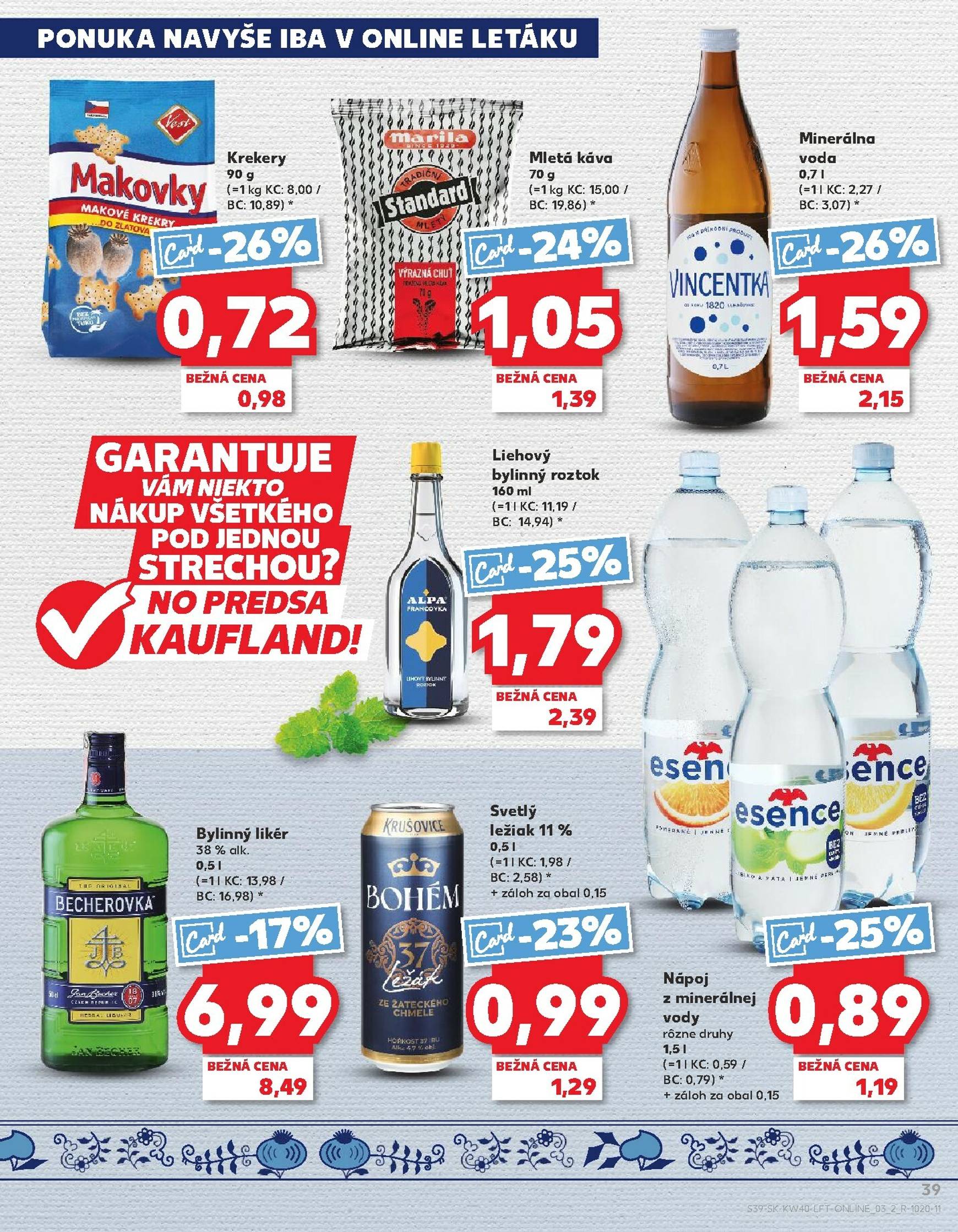 Page 39 of Aktuálny kaufland leták platný od štvrtka 02.10 do 08.10